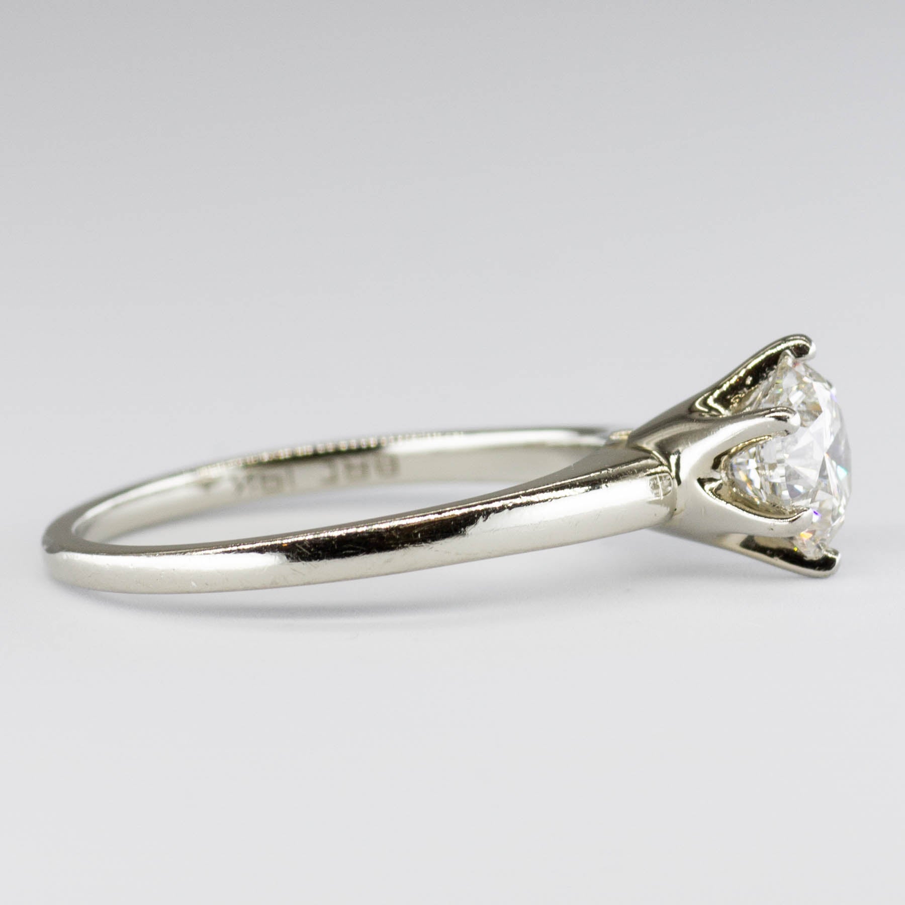Six Prong White Gold Diamond Solitaire Ring | 1.01ct SI1 I | SZ 6 |