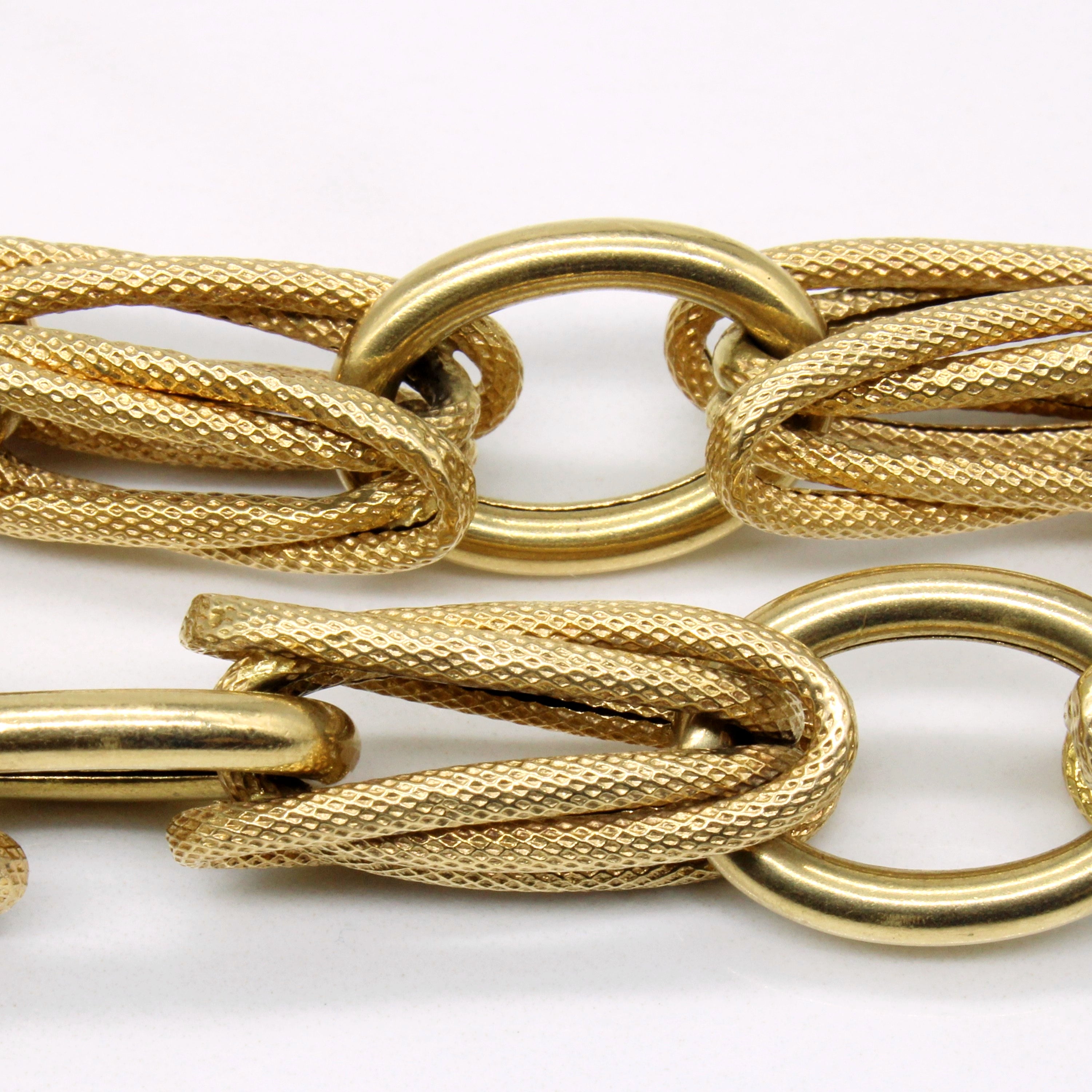 18k Yellow Gold Bracelet | 9.5" |