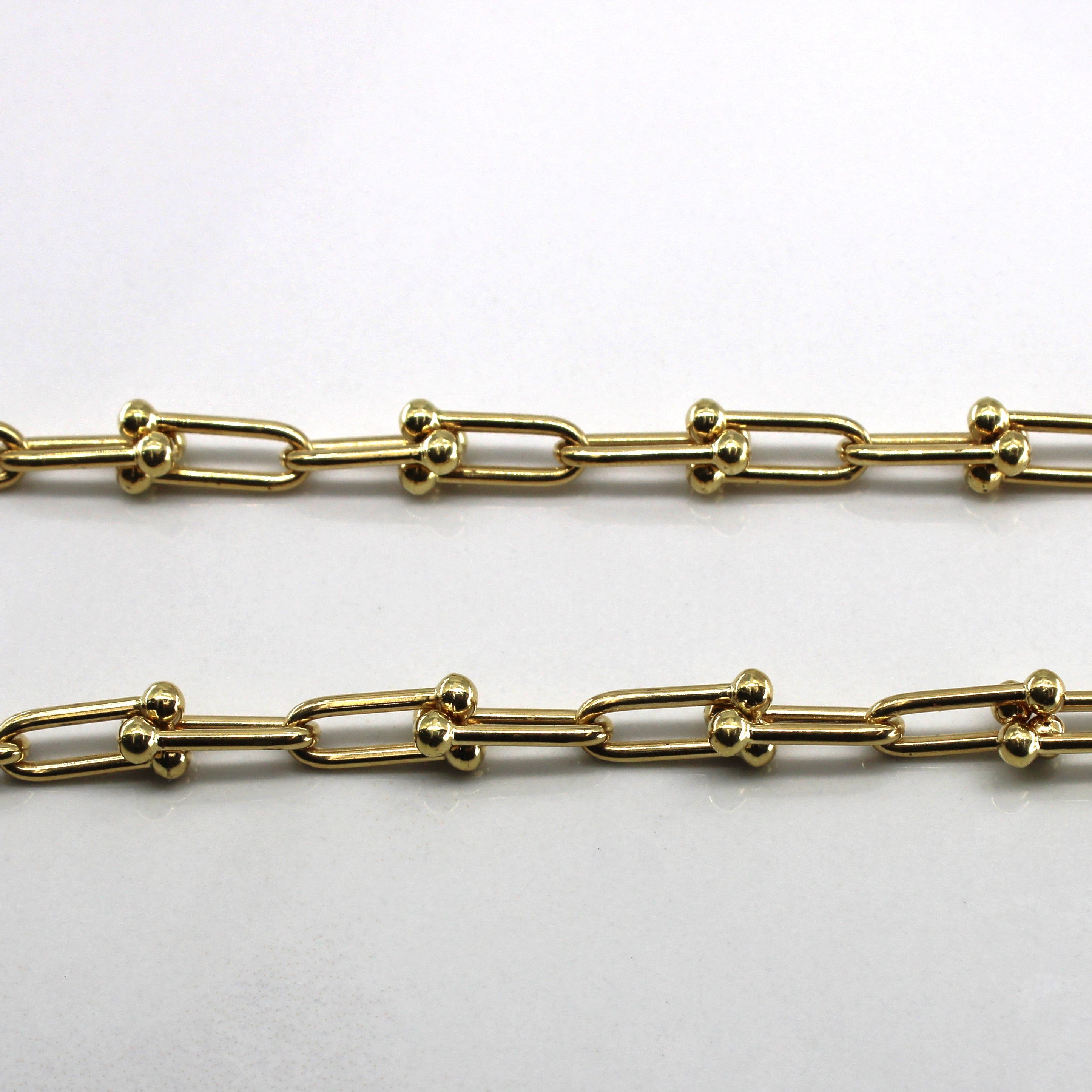 18k Yellow Gold Tiffany Inspired Chain | 18"|