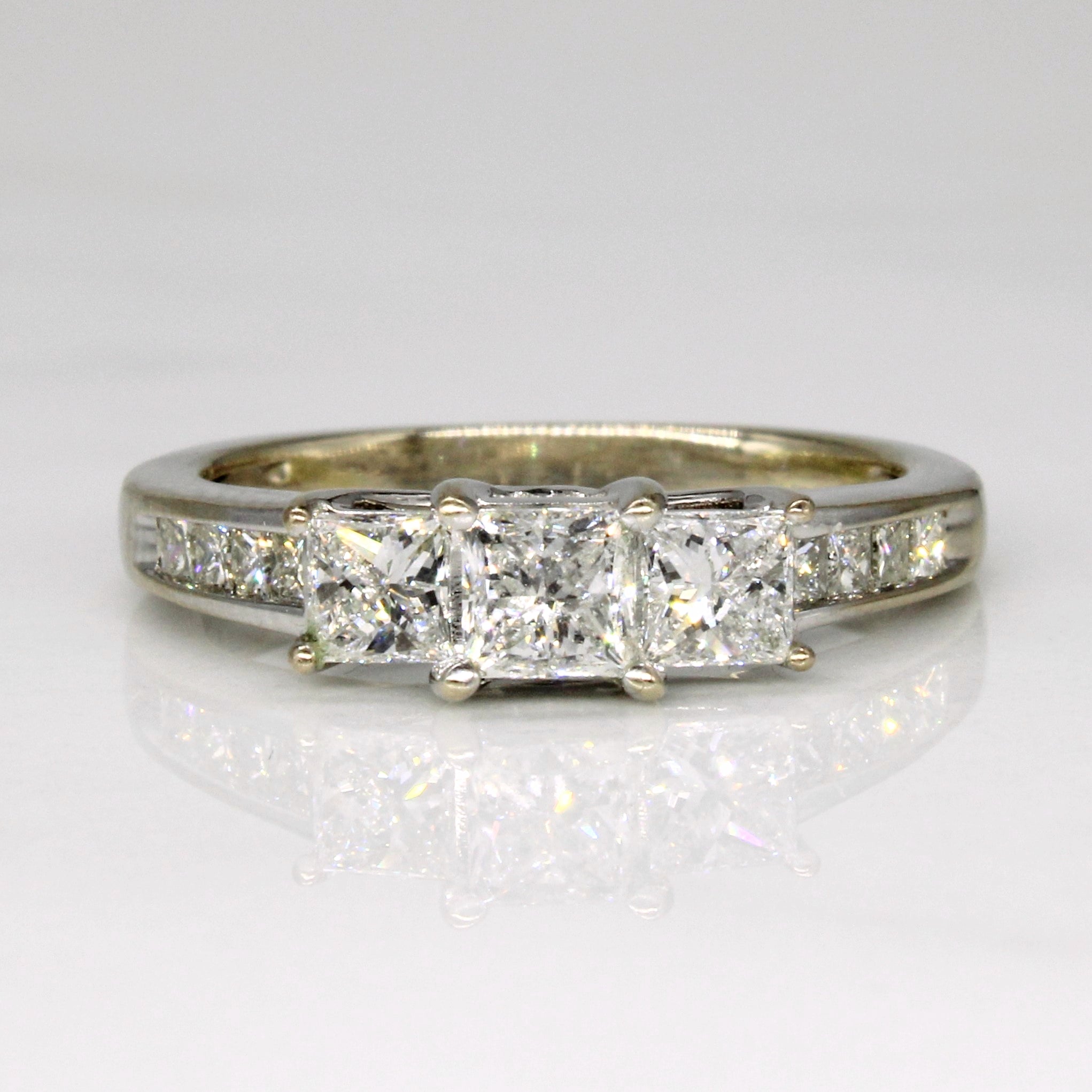 Princess Cut Diamond Engagement Ring | 0.87ctw | SZ 5.5 |