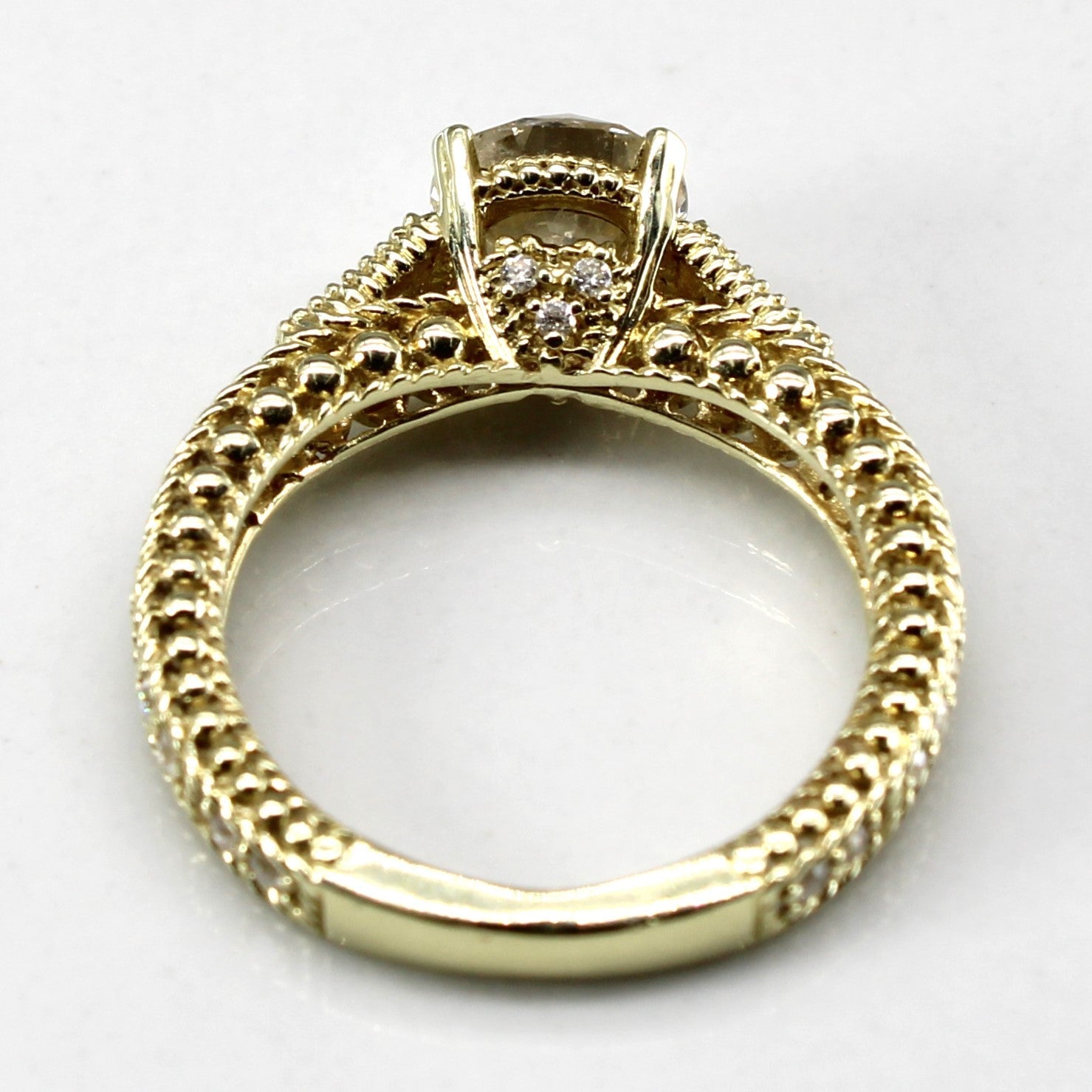 Milgrain Detail Diamond Engagement Ring |1.24ctw I1/I2 I/J | SZ 4.5 |