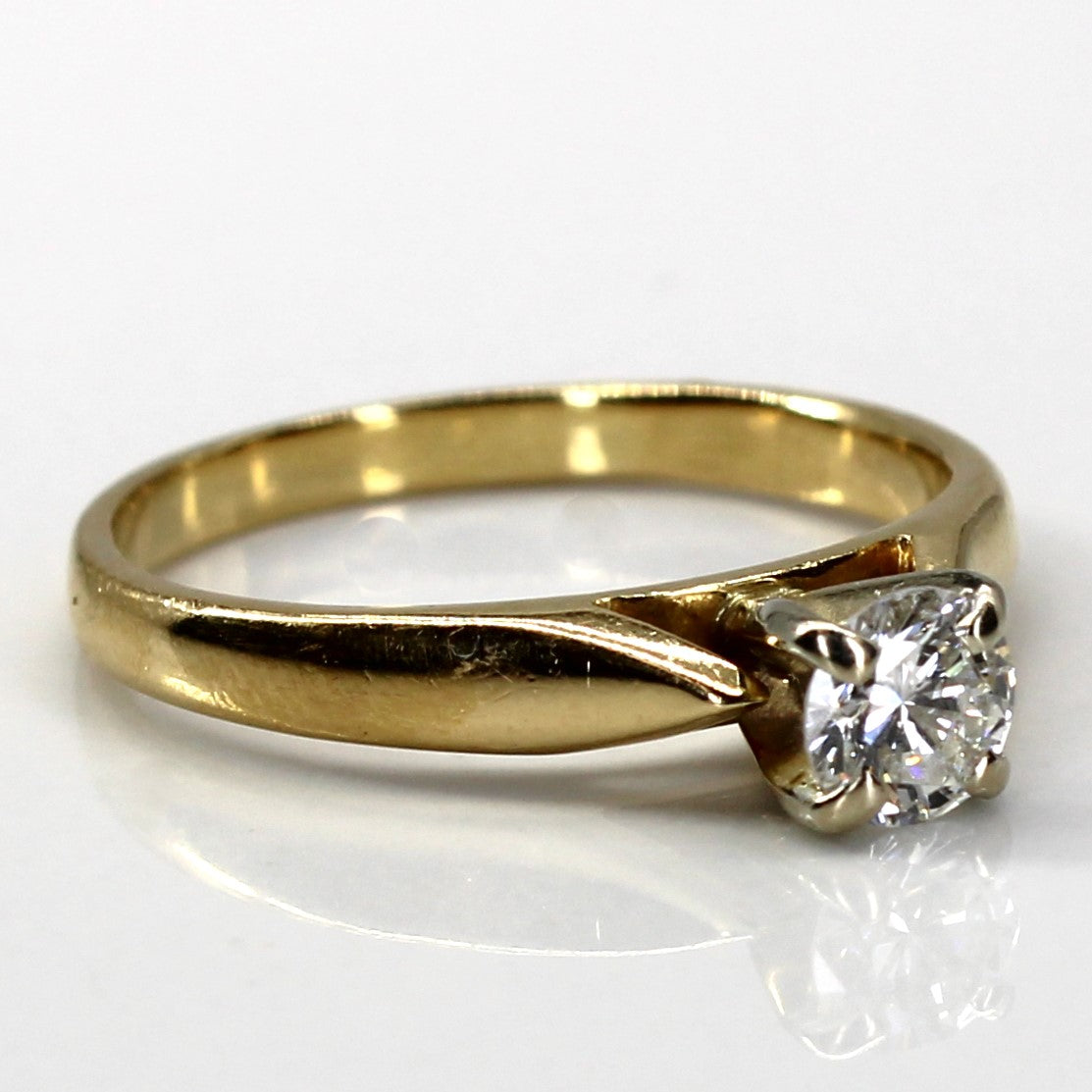 Classic Solitaire Diamond Ring | 0.31ct | SZ 5.25 |