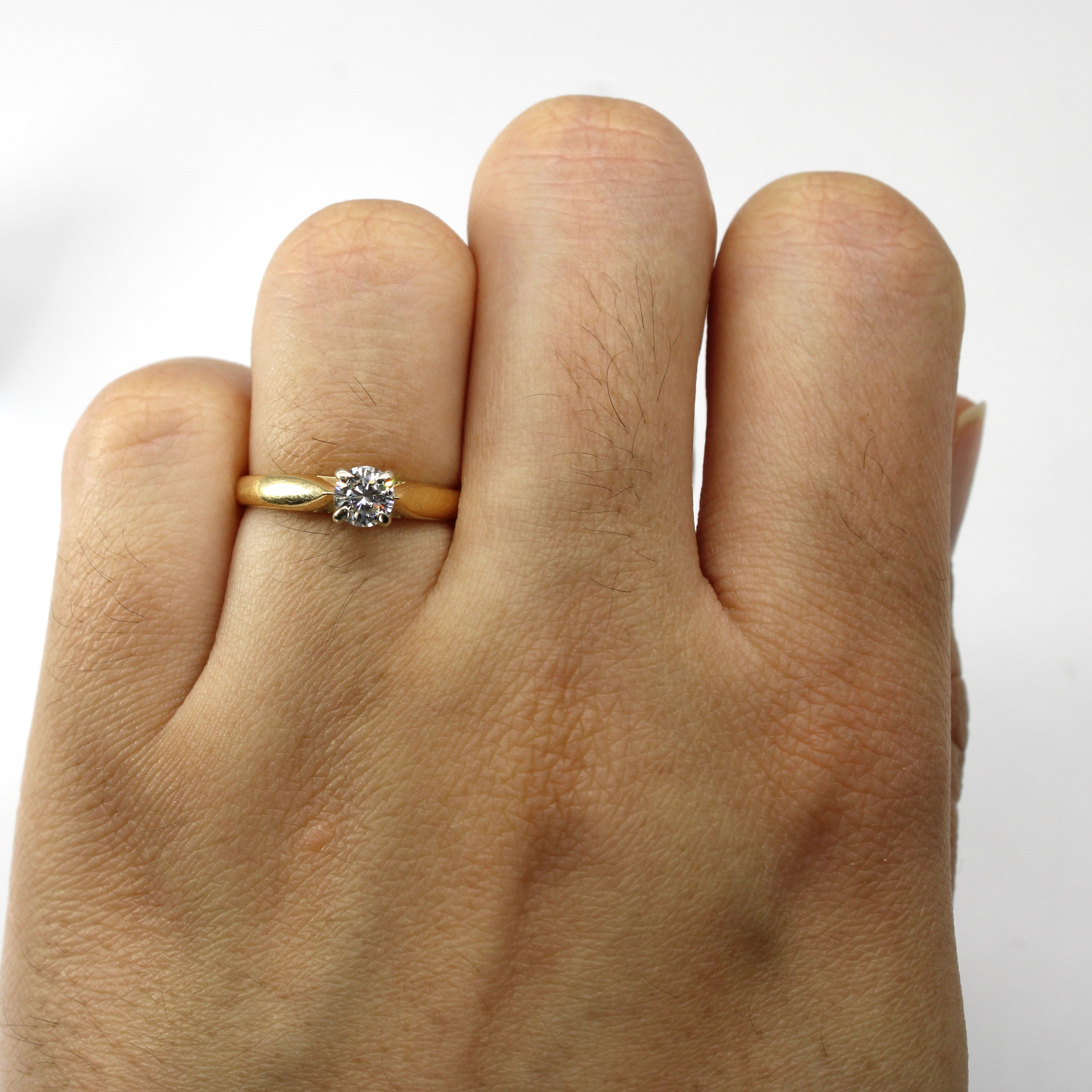 Classic Solitaire Diamond Ring | 0.31ct | SZ 5.25 |