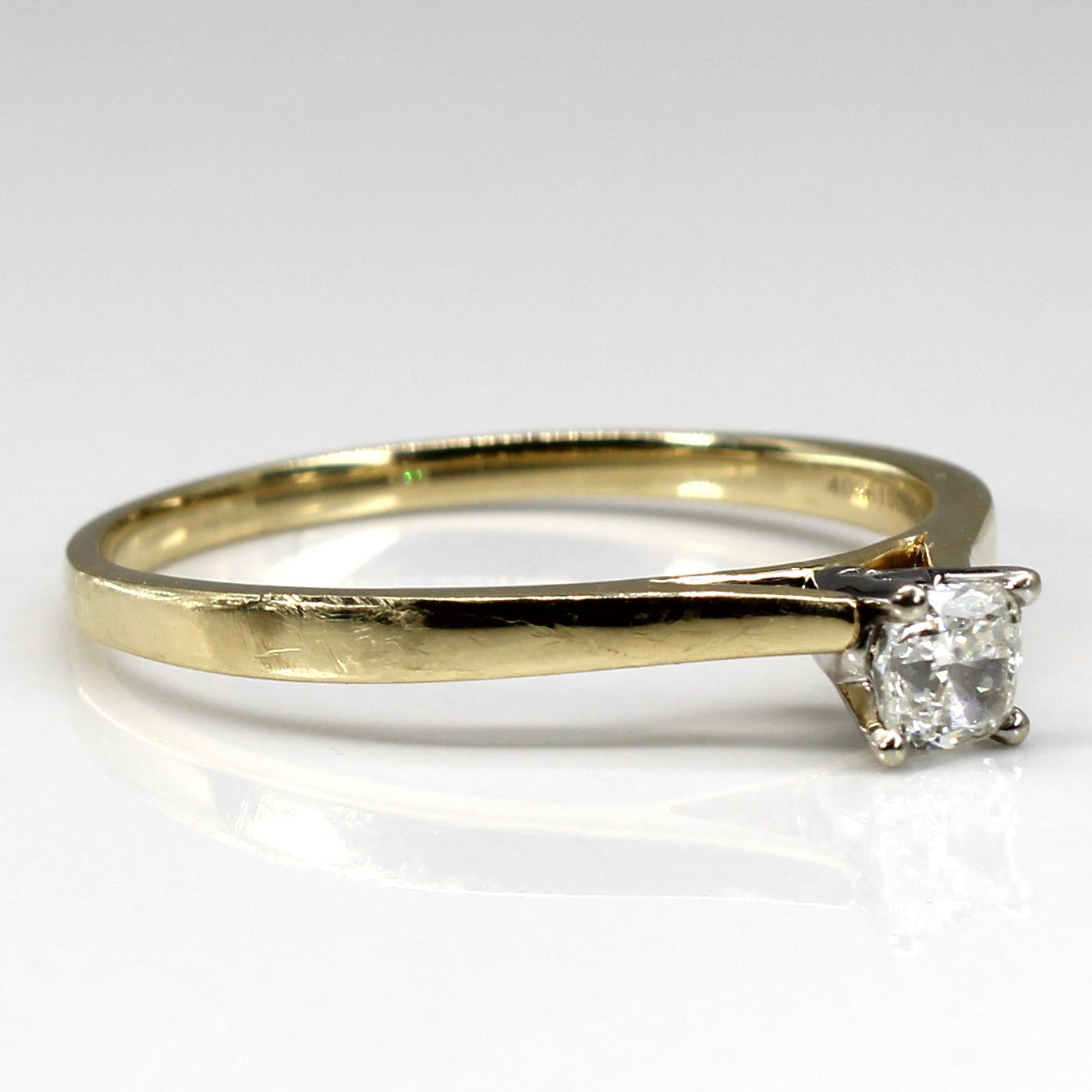 Solitaire Cushion Diamond Ring | 0.55ct VS2 I | SZ 14 |