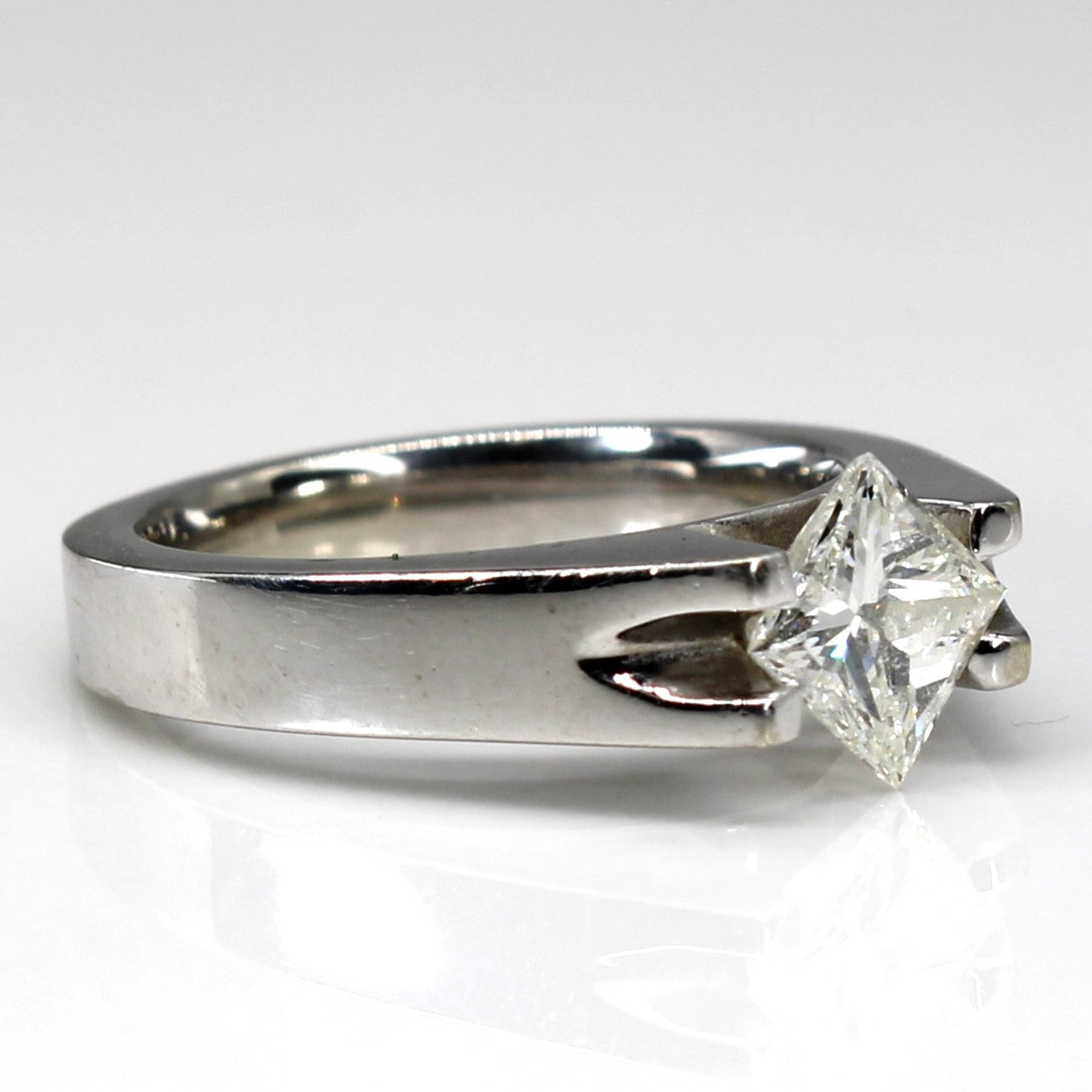 Solitaire Princess Diamond Ring | 0.96ct VVS2 I | SZ 5.5 |