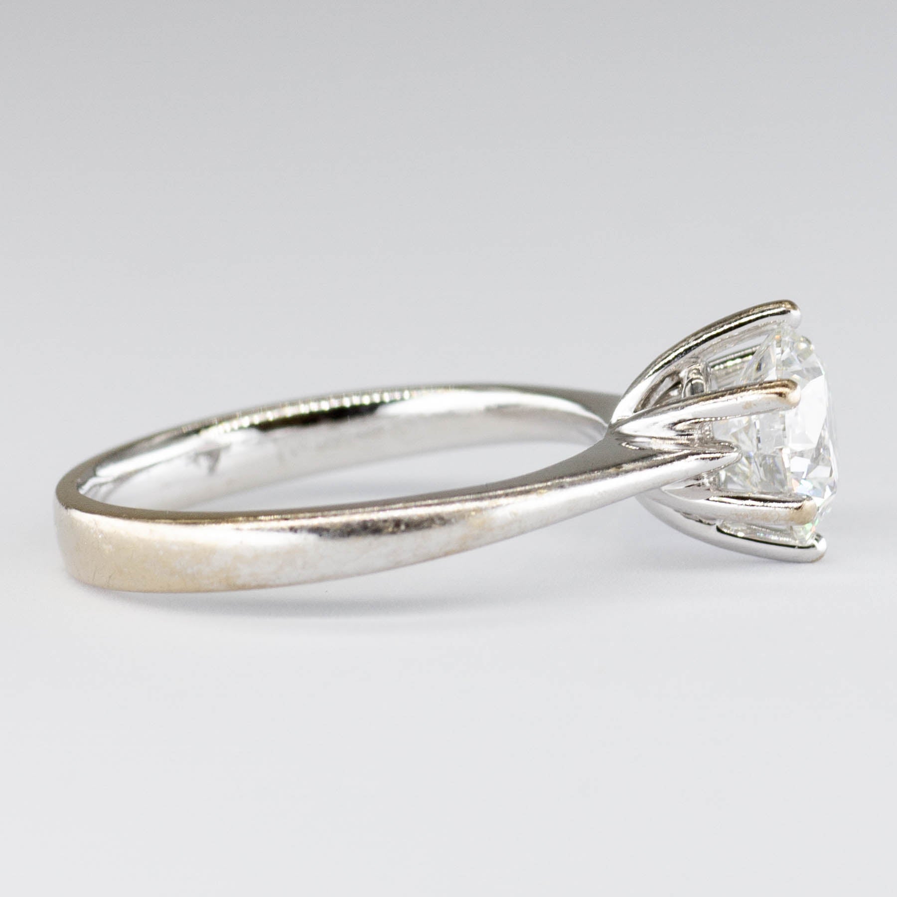 Solitaire en or blanc 18 carats avec diamant certifié GIA | 1,04 ct | Taille 4,5