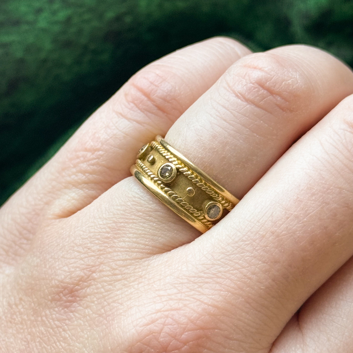 Bague en diamant jaune | 0,30 ct | Taille 6 |