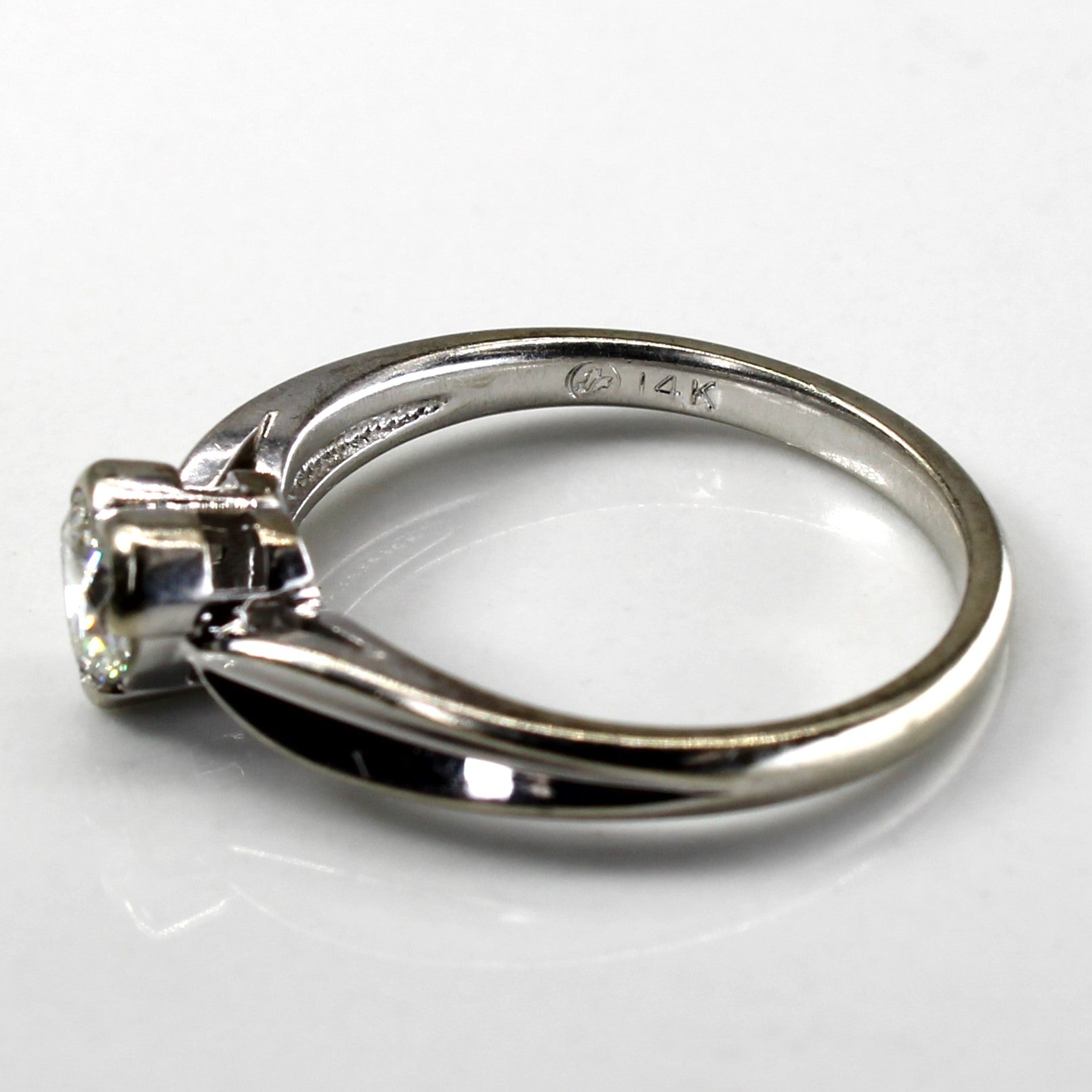 Heart Diamond Gold Ring | 0.40ct | SZ 7 |