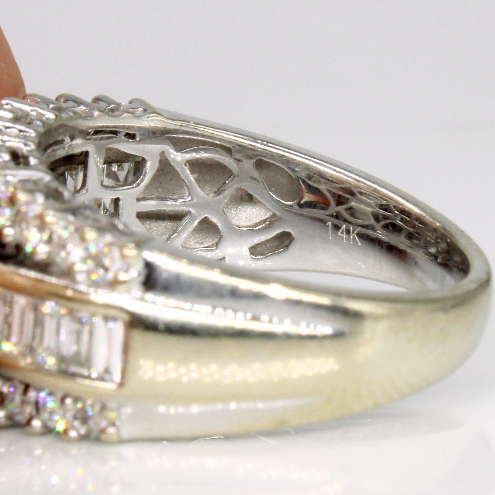 Diamond Cluster Engagement Ring | 2.30ctw | SZ 6.75 |