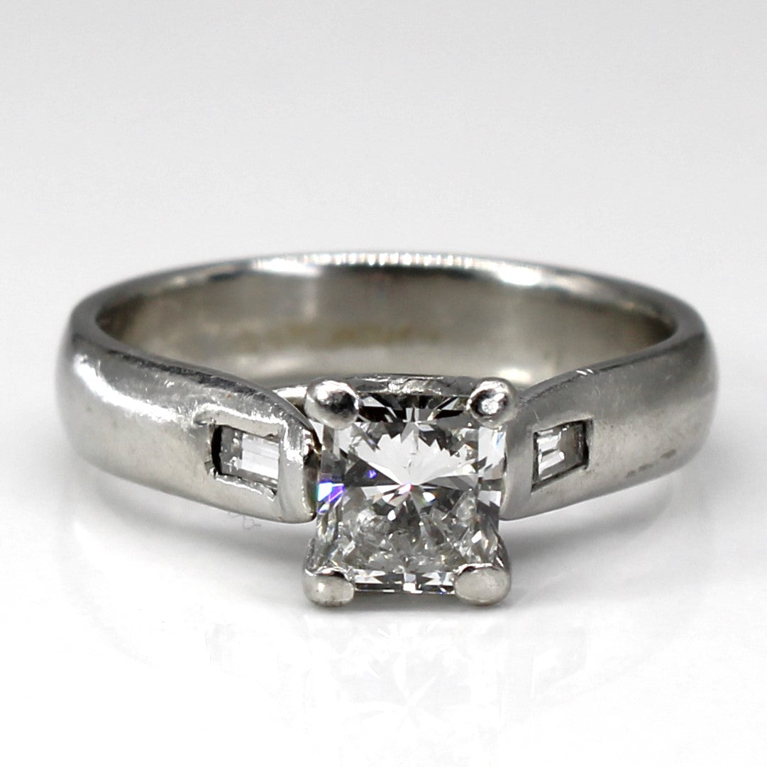 Three Stone Diamond Ring | 0.91ctw SI1/SI2 H/I | SZ 6.25 |