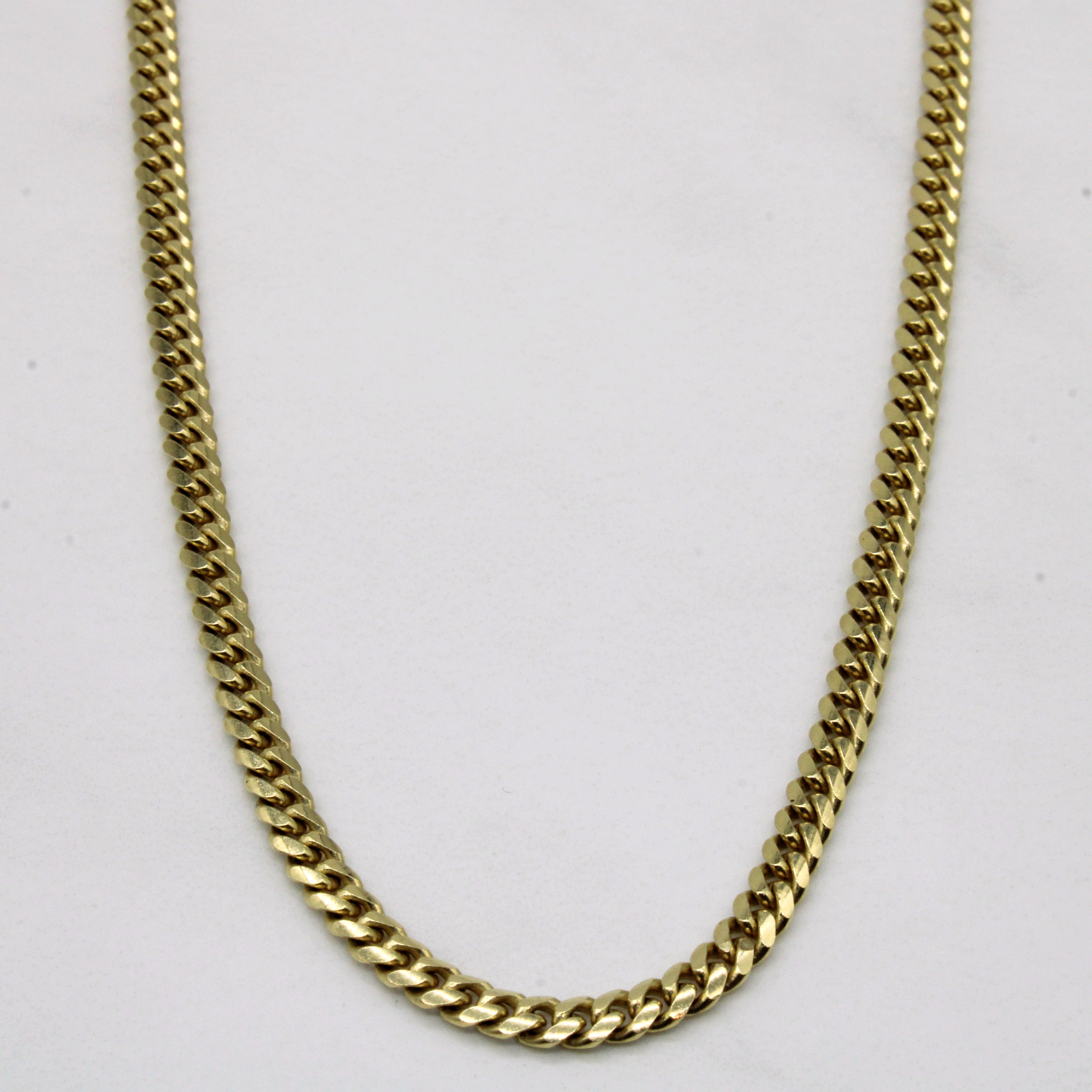 14k Yellow Gold Cuban Link Chain | 26" |