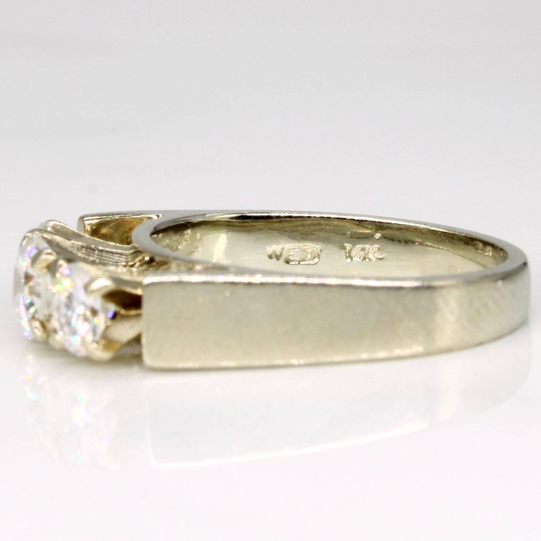 Bague trois diamants | 0,70 ct | Taille 4 |