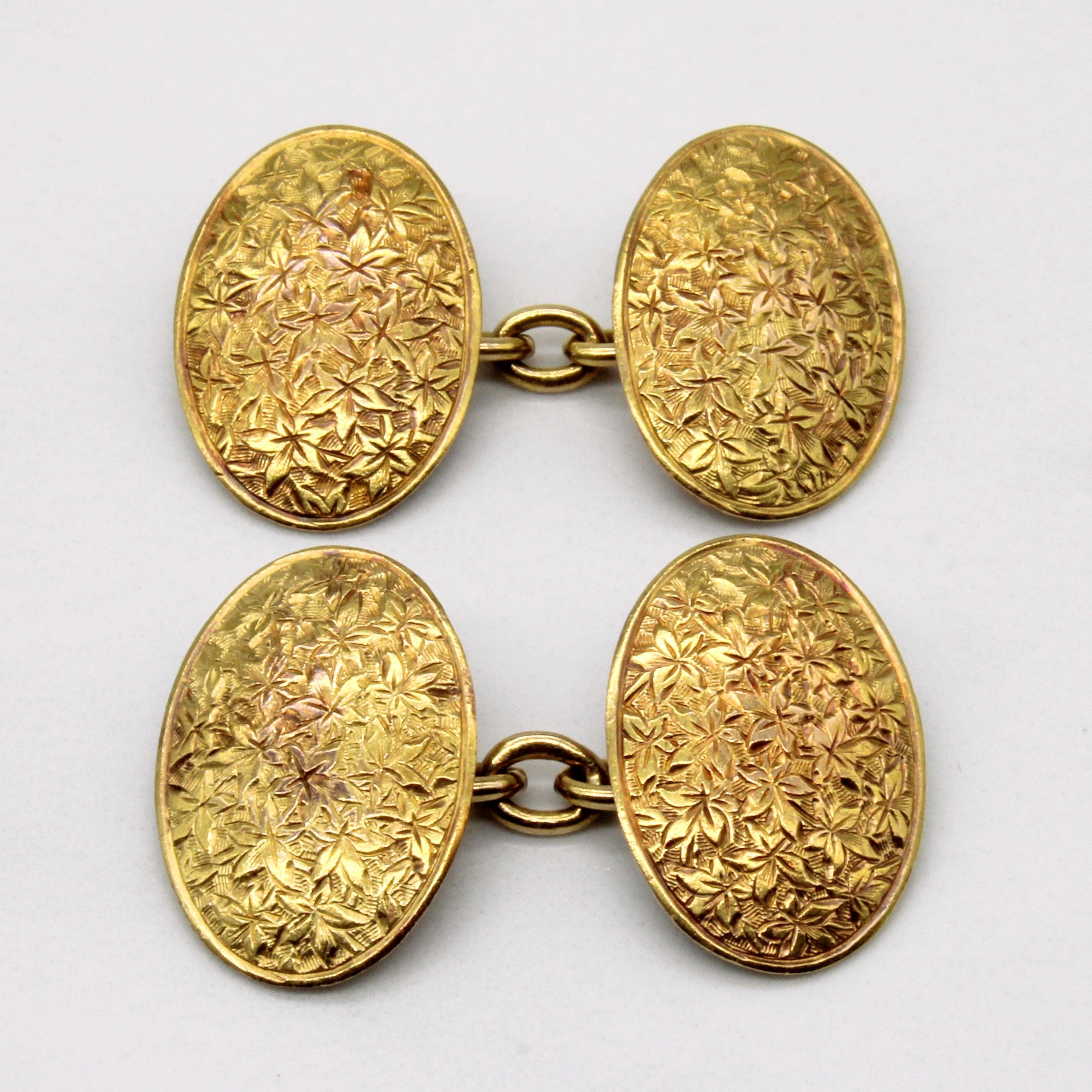 15k Yellow Gold 1897 Birmingham Cufflinks