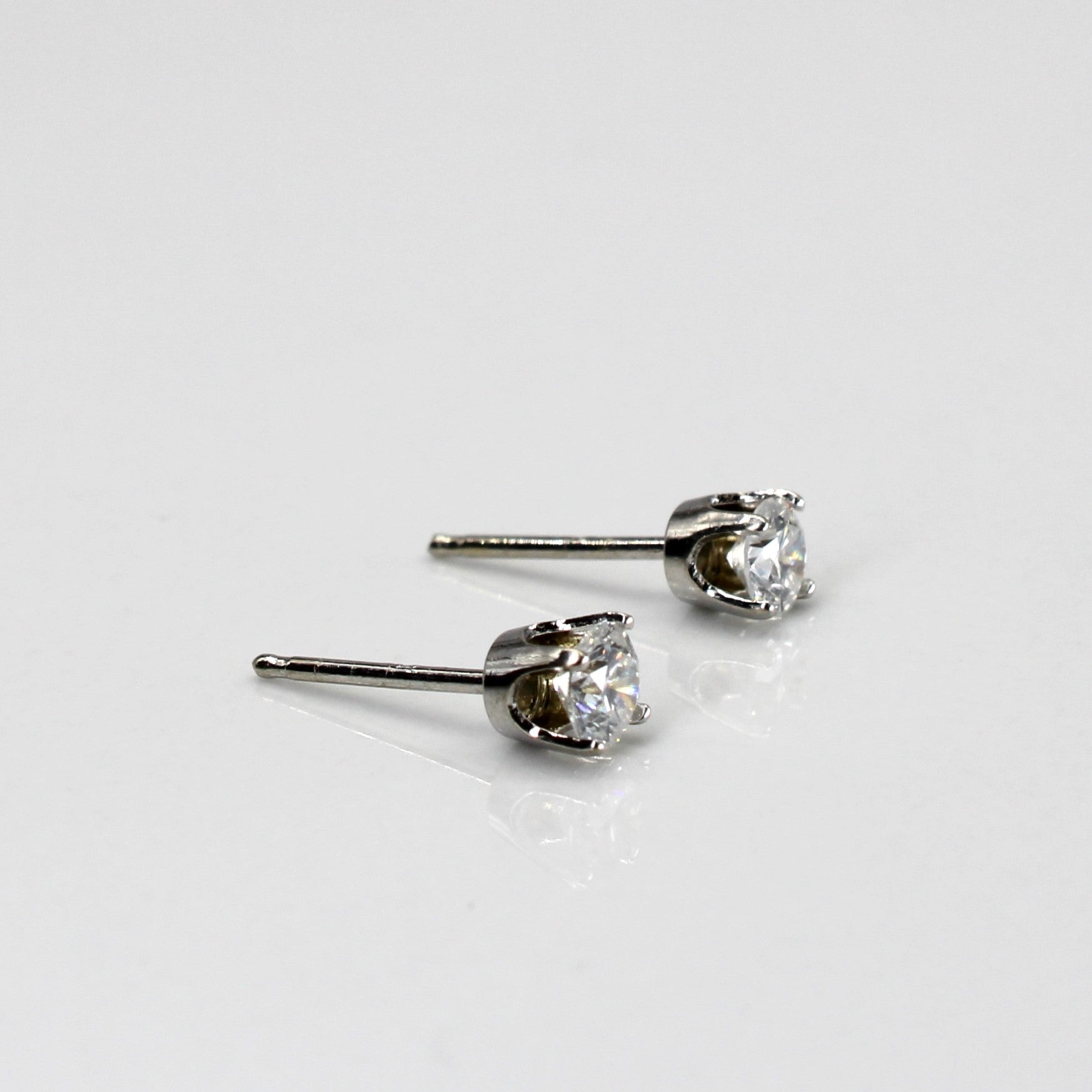 White Gold Diamond Stud Earrings | 0.36ctw |
