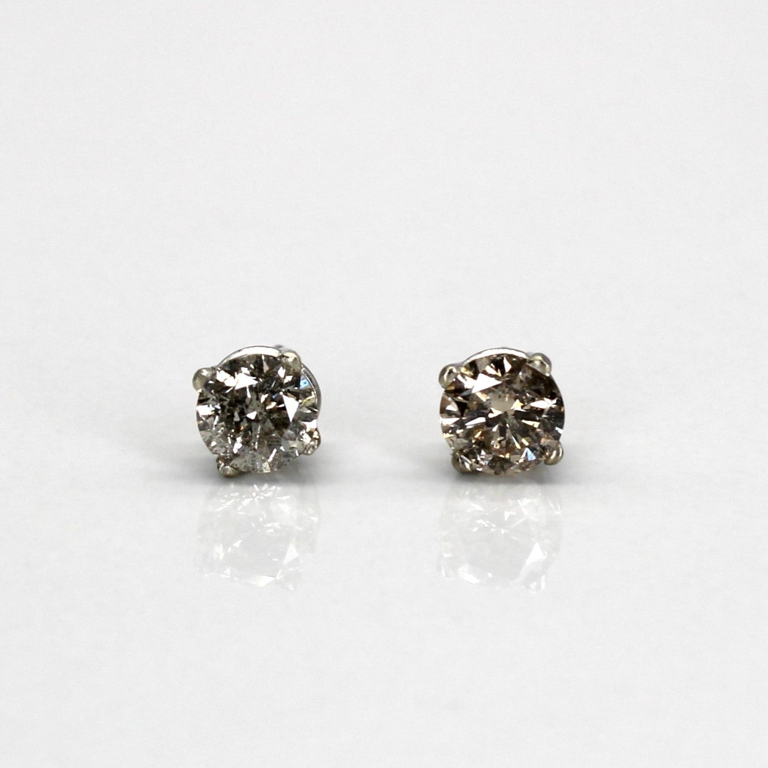 Four Prong Solitaire Diamond Studs | 0.75ctw |