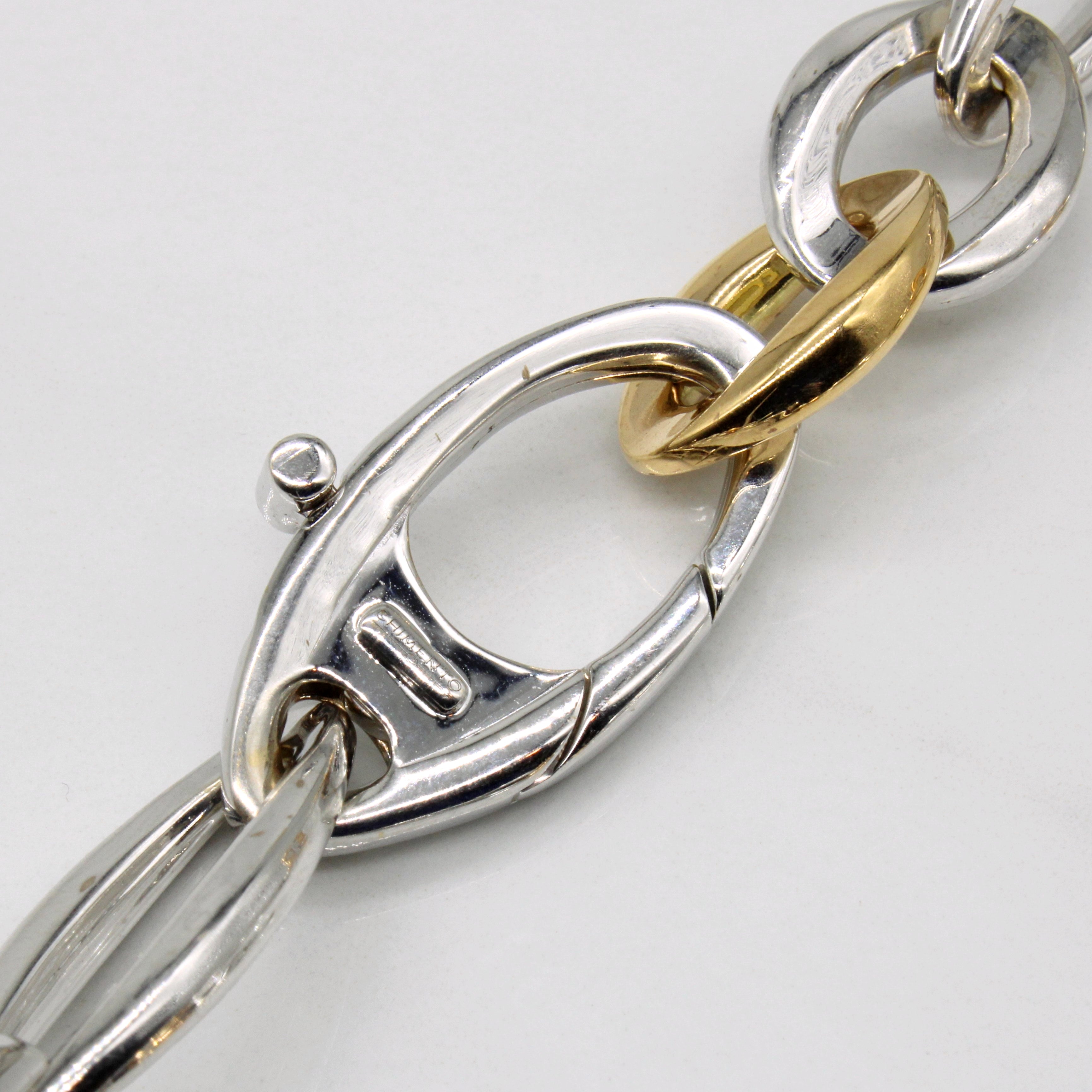 18k Two Tone Gold Necklace | 20" |