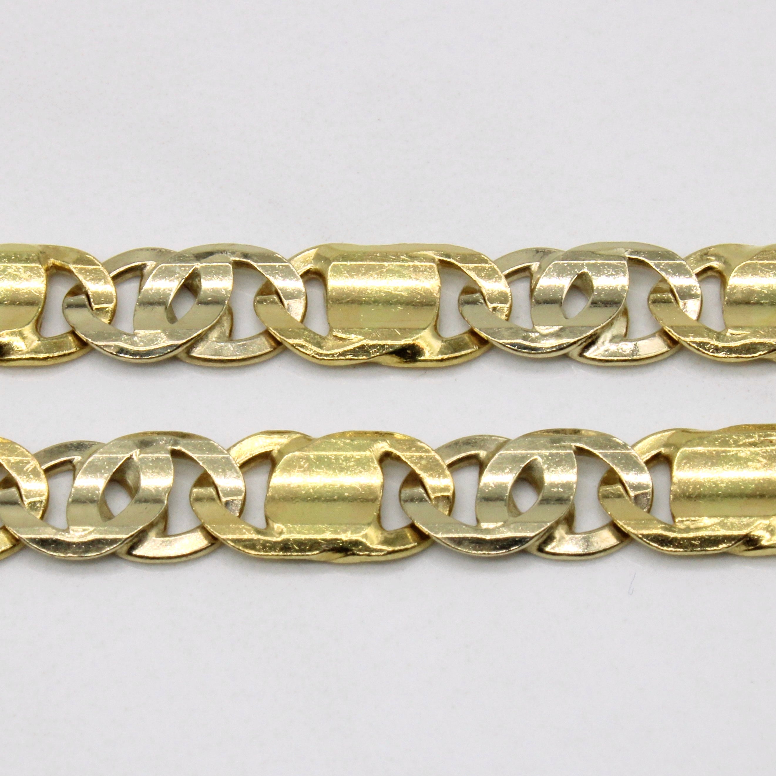 Vintage Italian 18k Two Tone Gold Necklace | 19" |