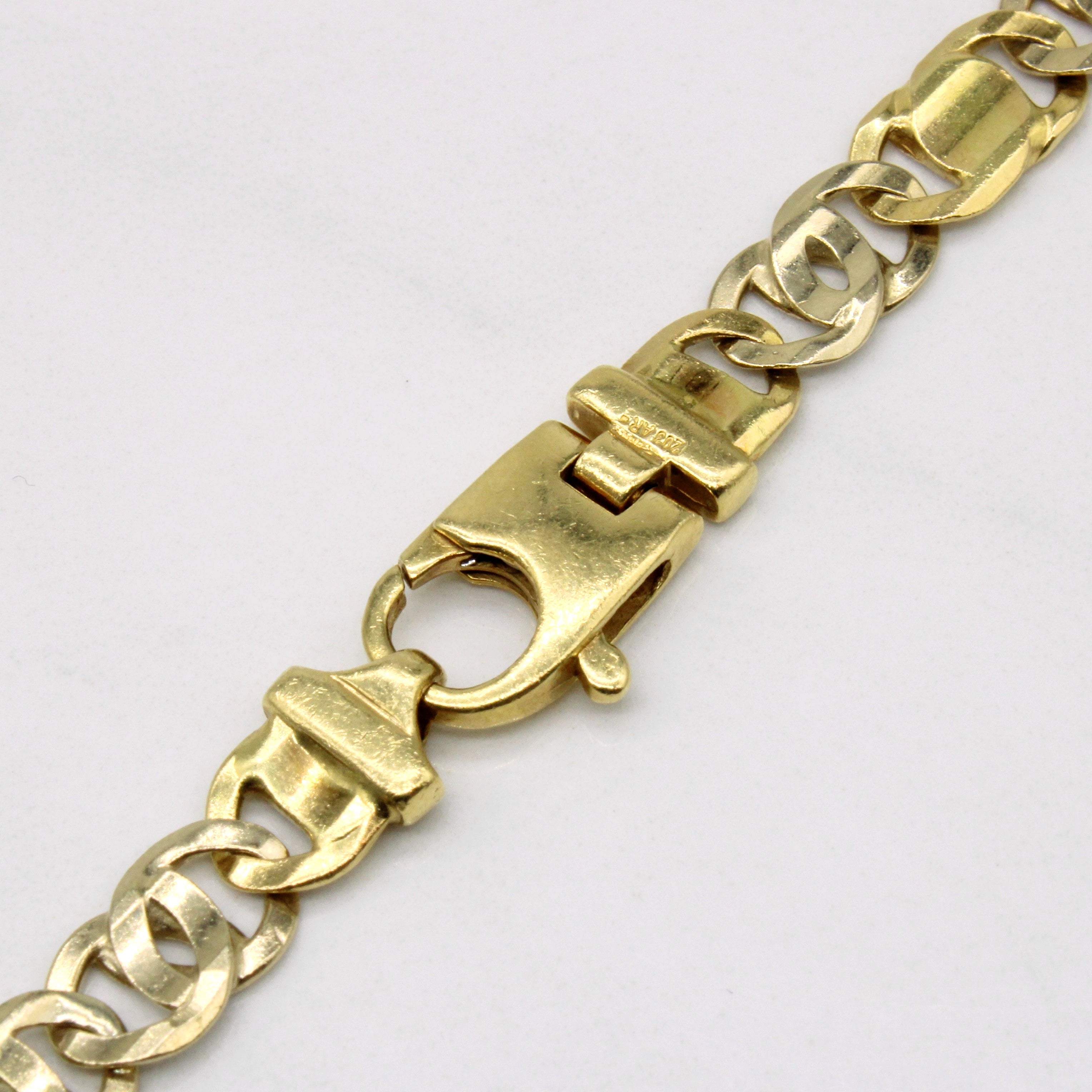 Vintage Italian 18k Two Tone Gold Necklace | 19" |