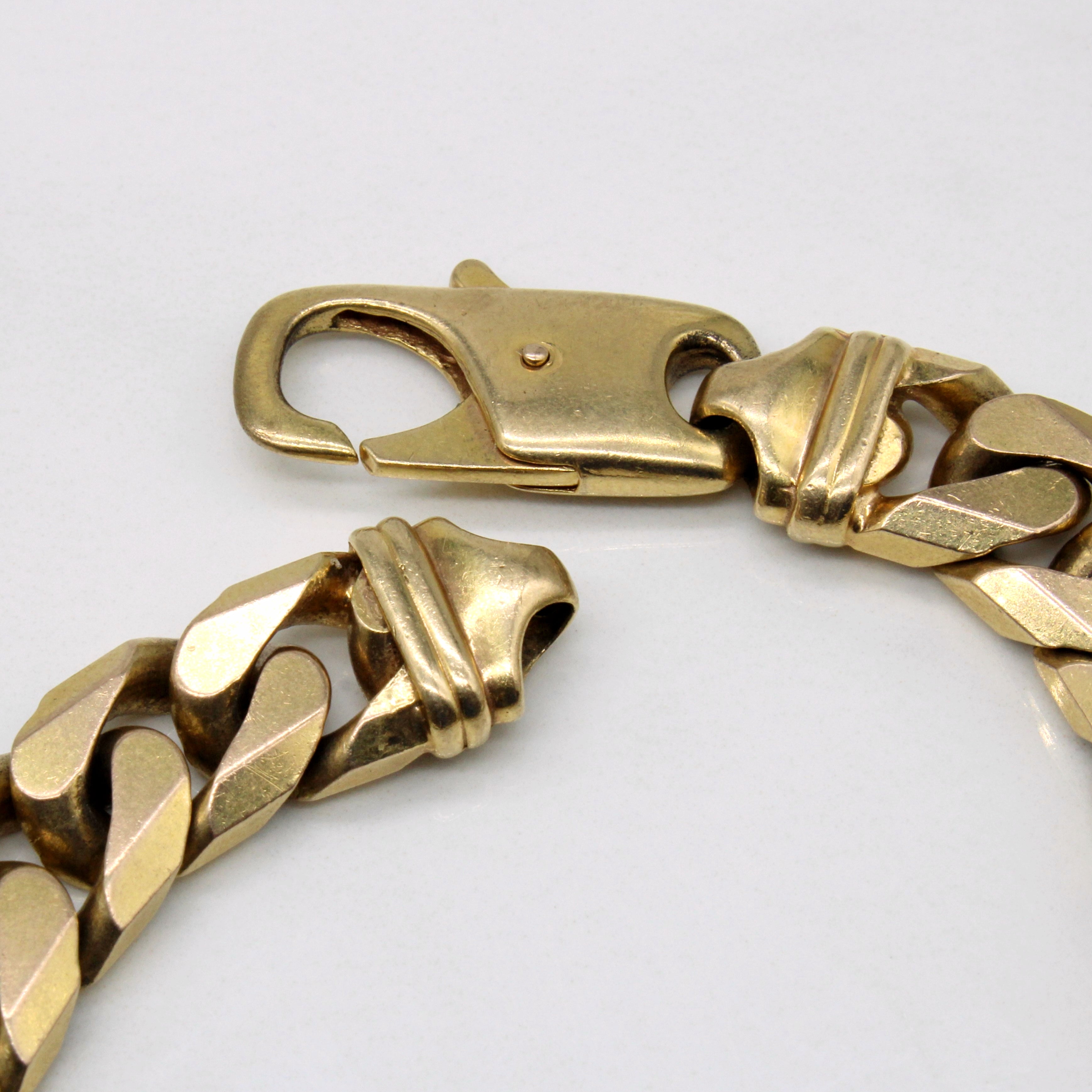 9k Yellow Gold Cuban Link Bracelet | 8.25" |