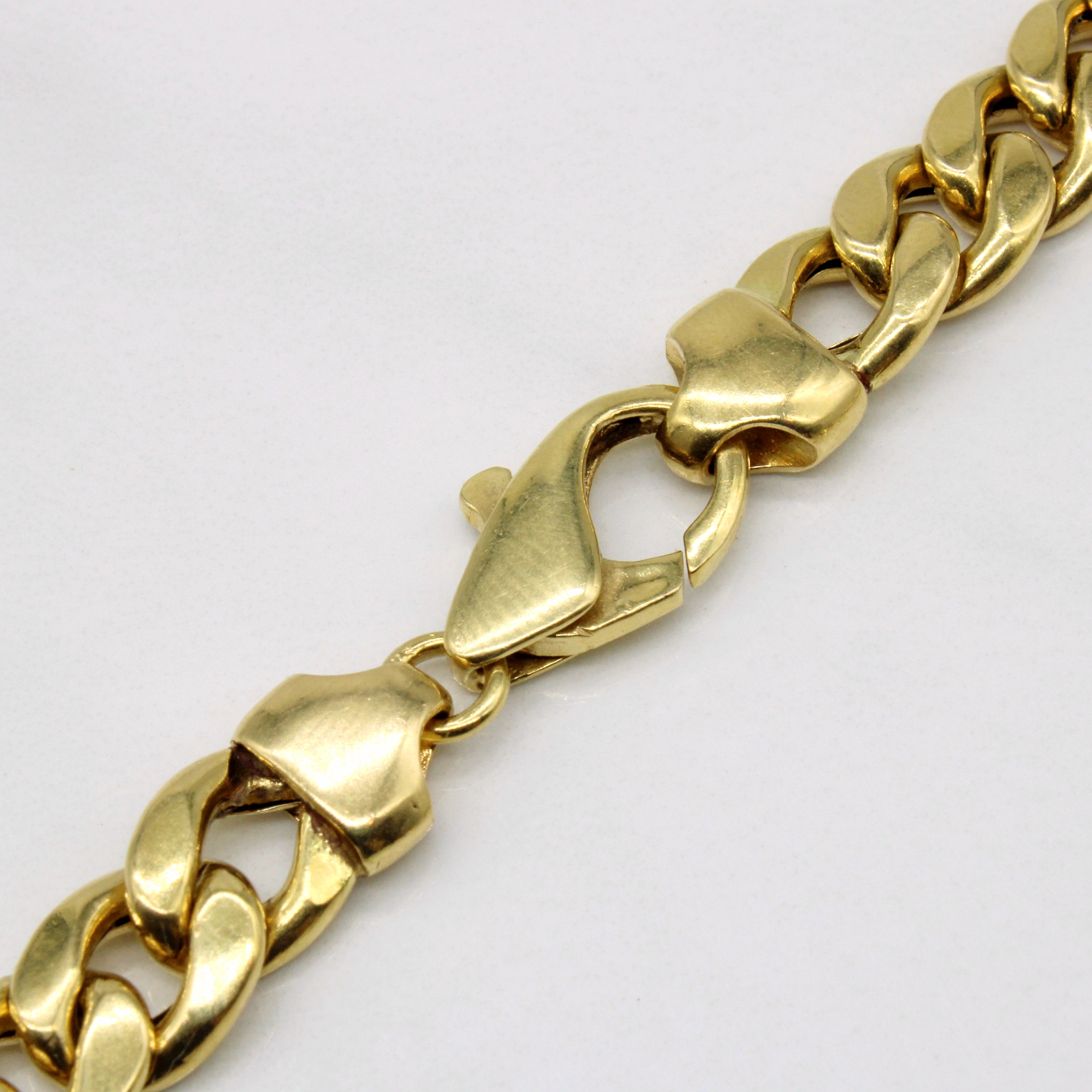 18k Yellow Gold Cuban Link Chain | 17" |