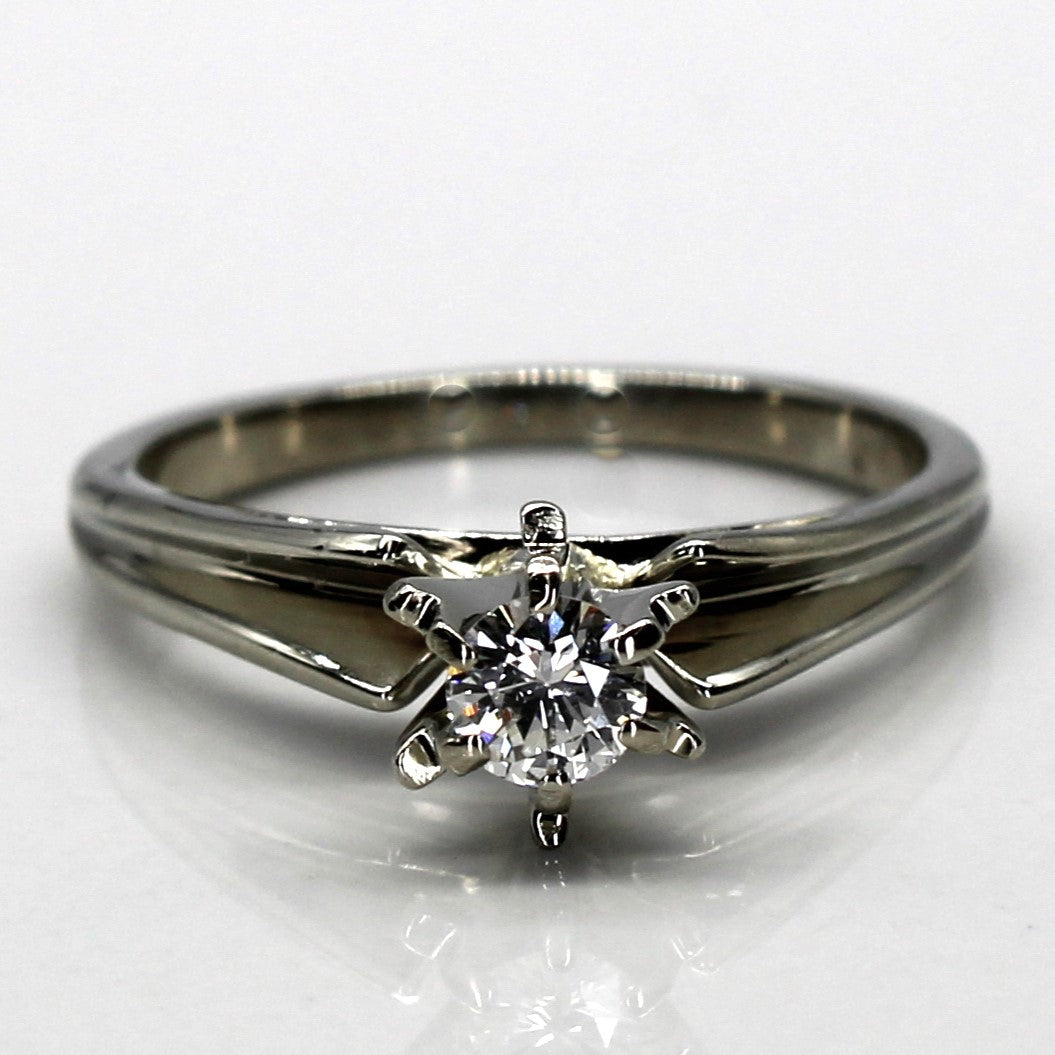 High Set Solitaire Diamond Ring | 0.18ct | 4.75 |