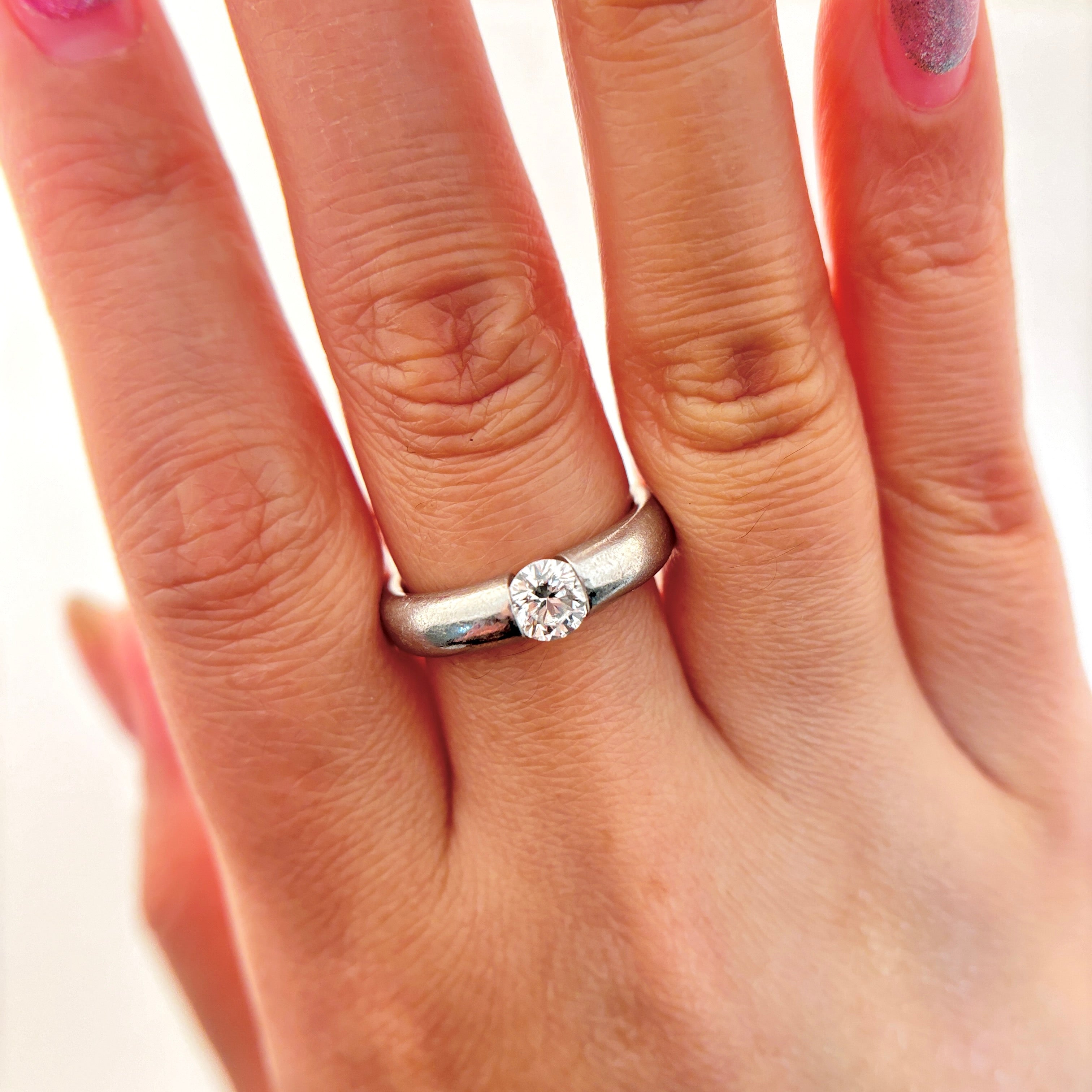 Platinum Diamond Ring | 0.71 ct | SZ 7.25 |
