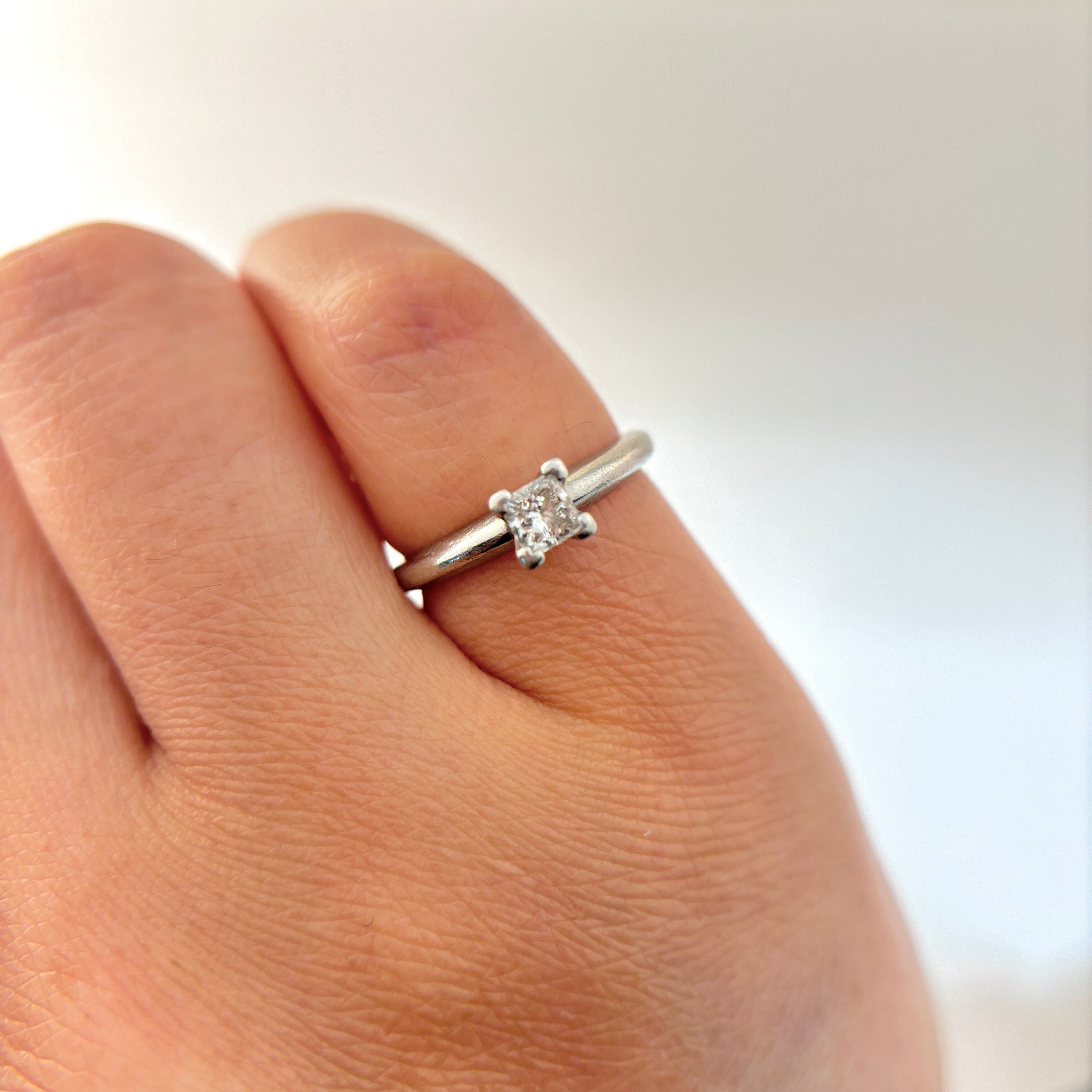 Platinum Diamond Ring | 0.33 ct | SZ 4.75 |