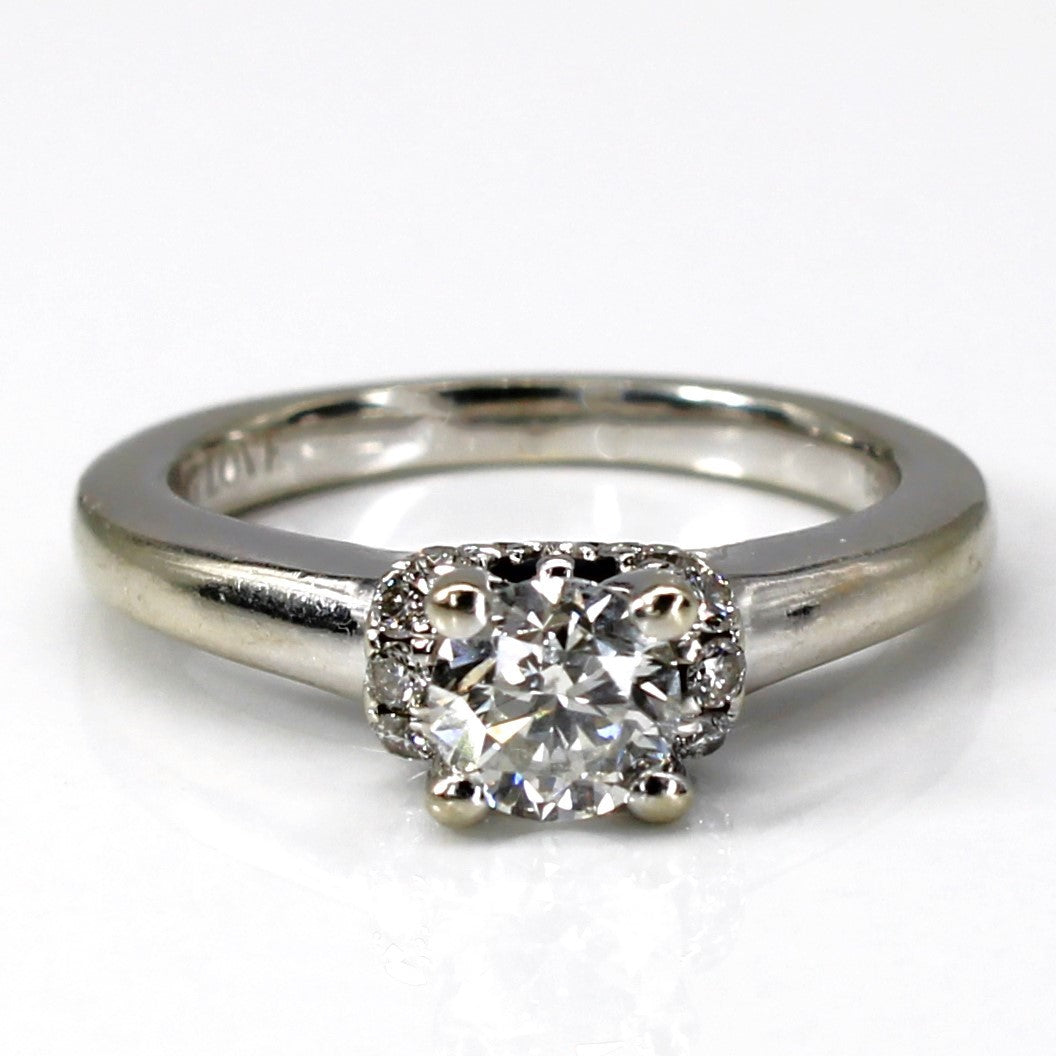 Solitaire with Accents Diamond Ring | 0.74ctw | SZ 3.5 |