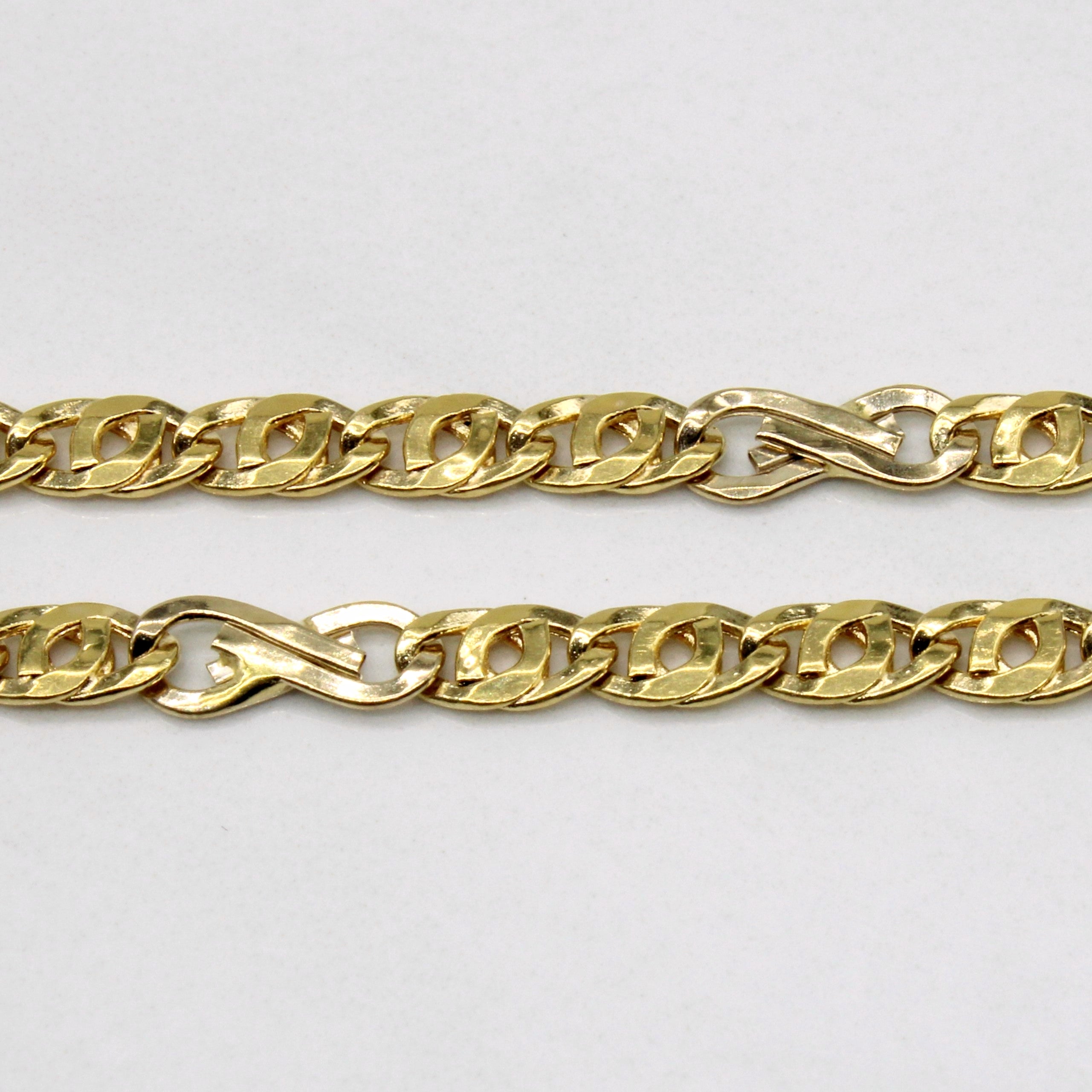 18k Yellow Gold Mixed Link Chain | 23" |