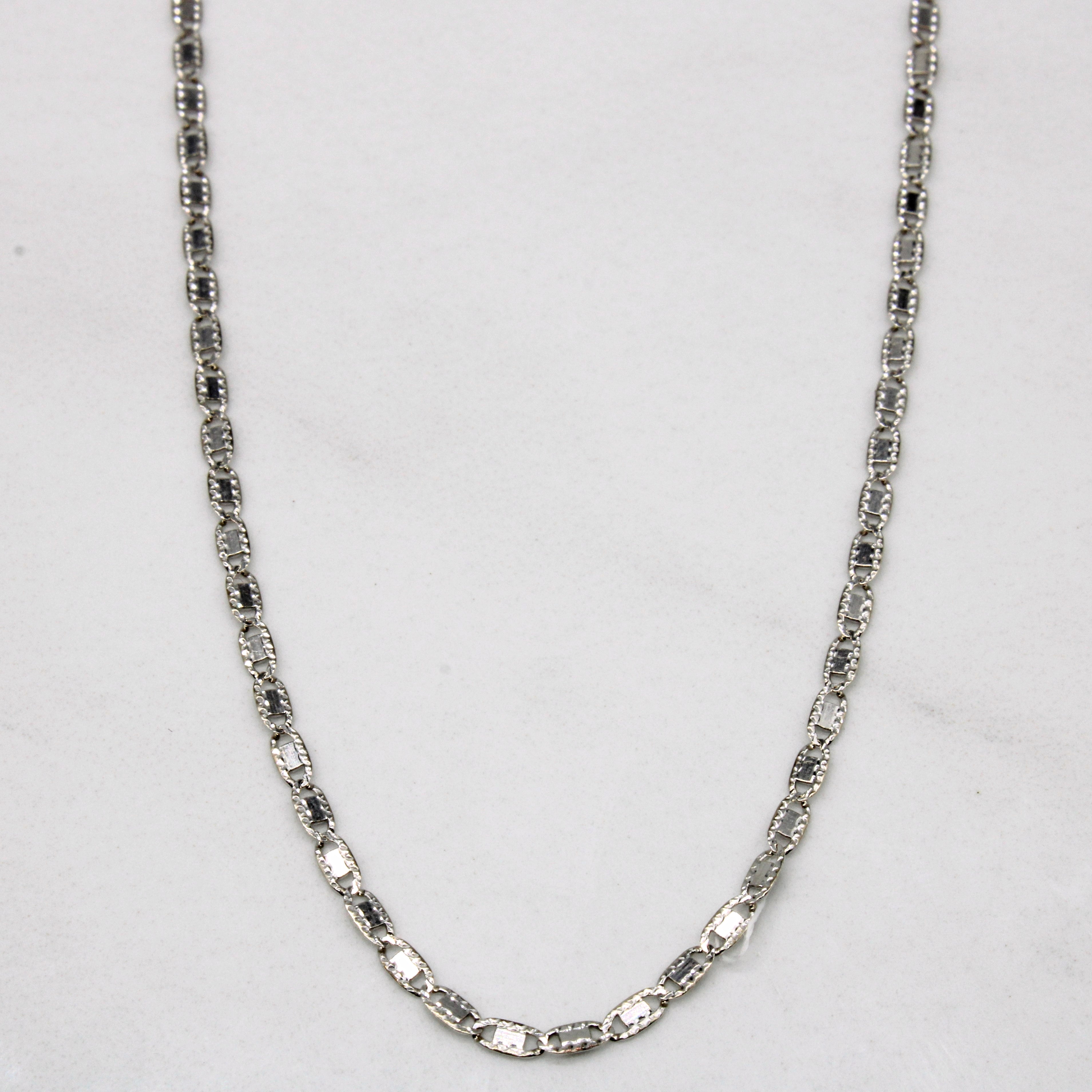18k White Gold Necklace | 19" |