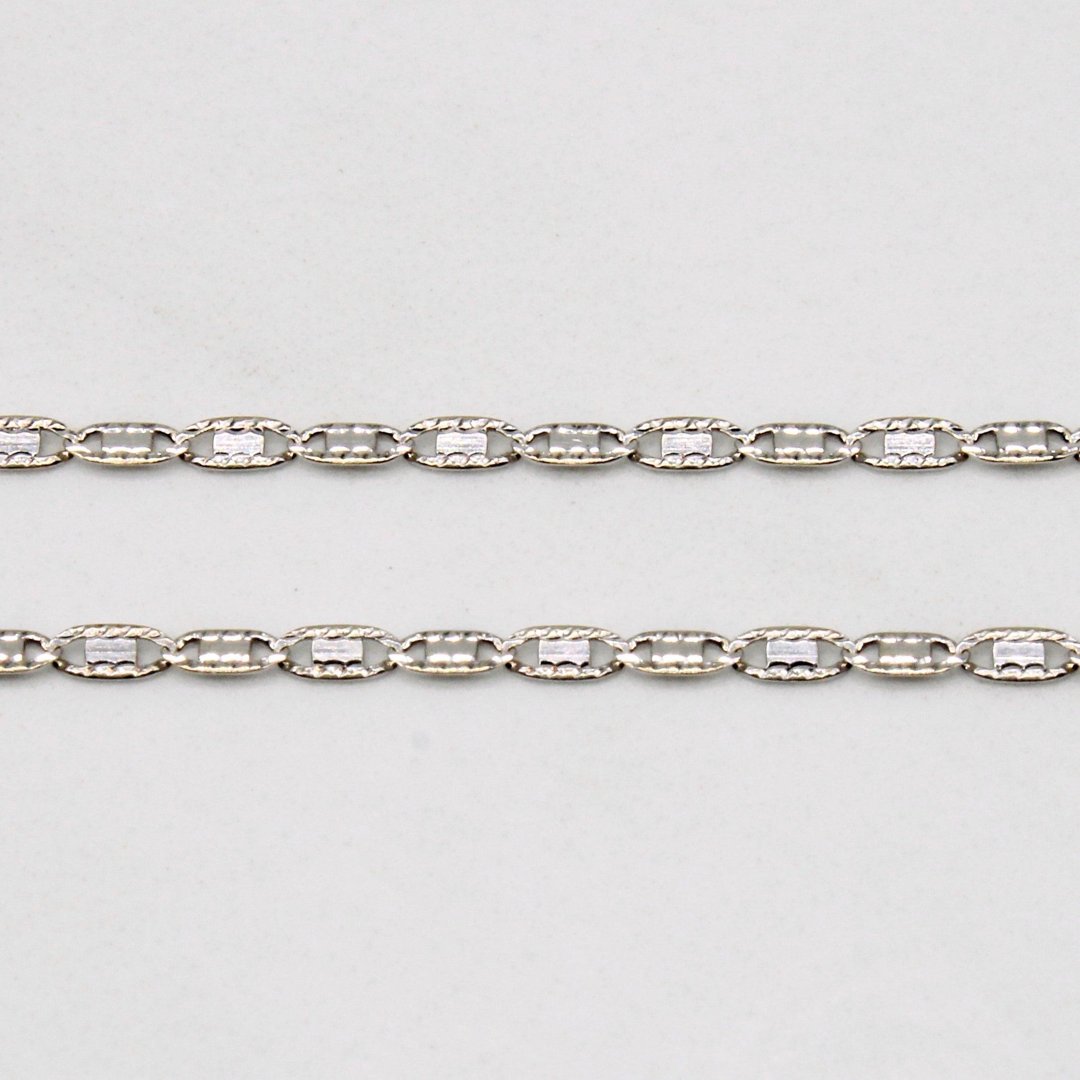 18k White Gold Necklace | 19" |