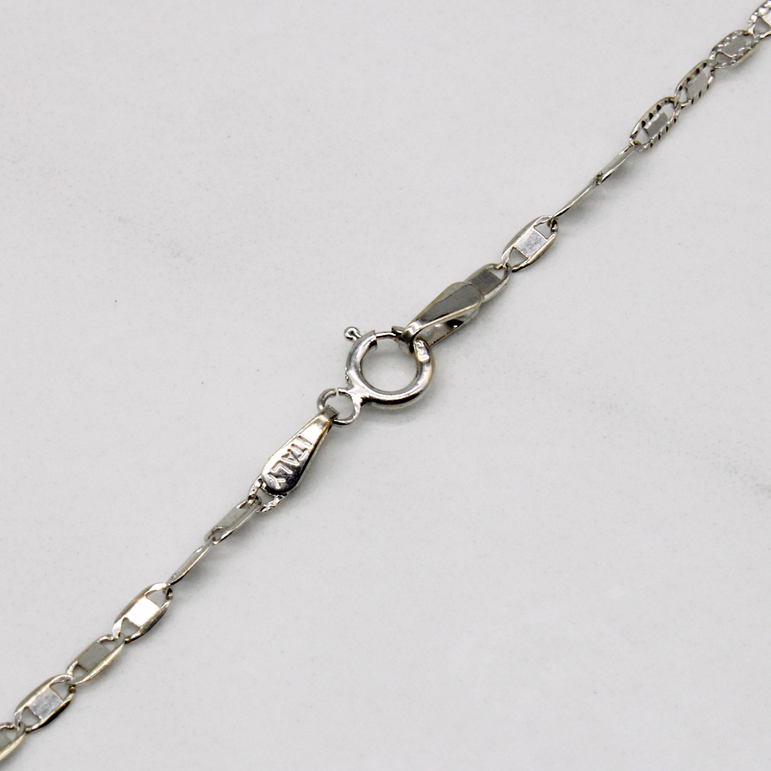 18k White Gold Necklace | 19" |