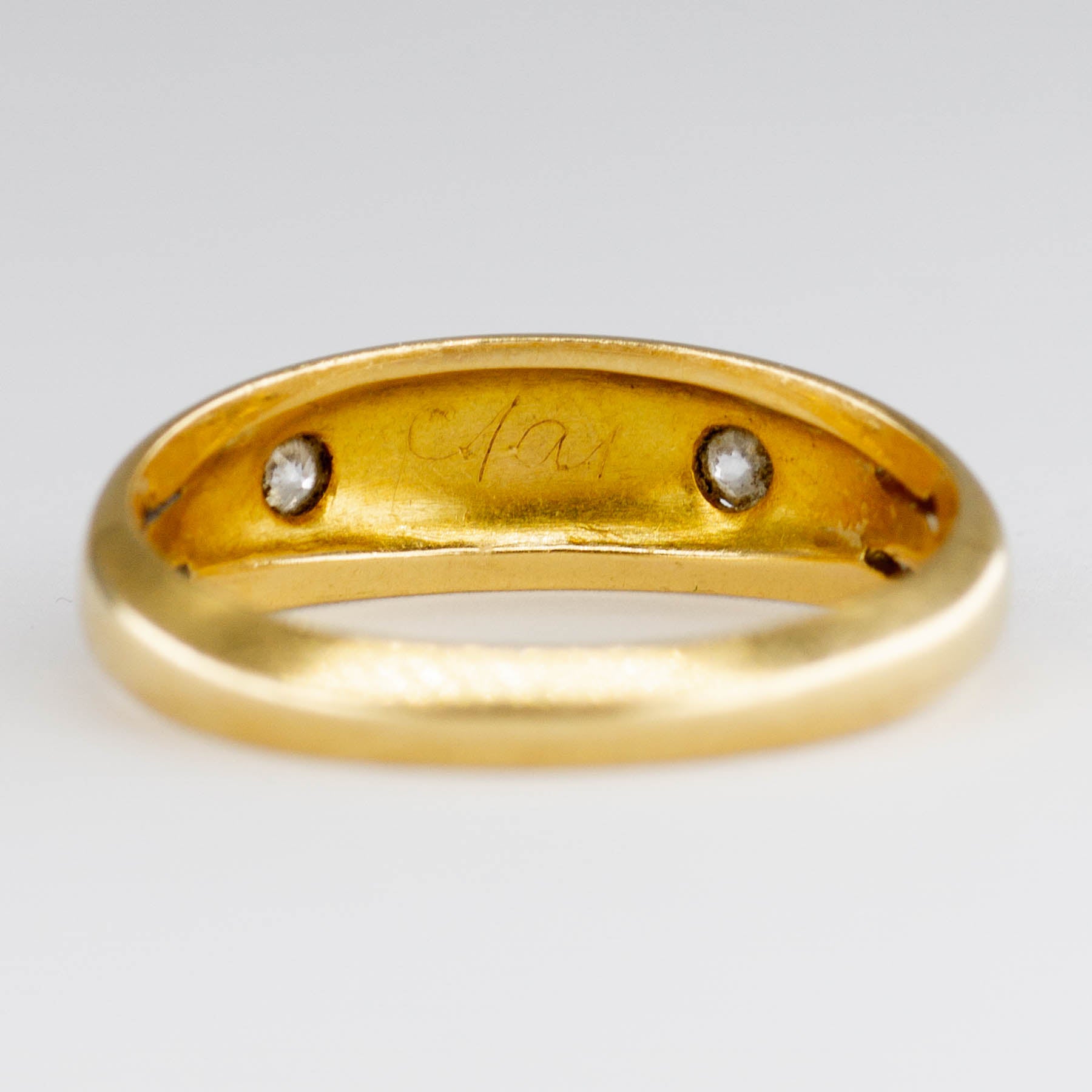 Bague victorienne de 1897 en or 18 carats, turquoise et diamants | 0,31 ct | Taille 6