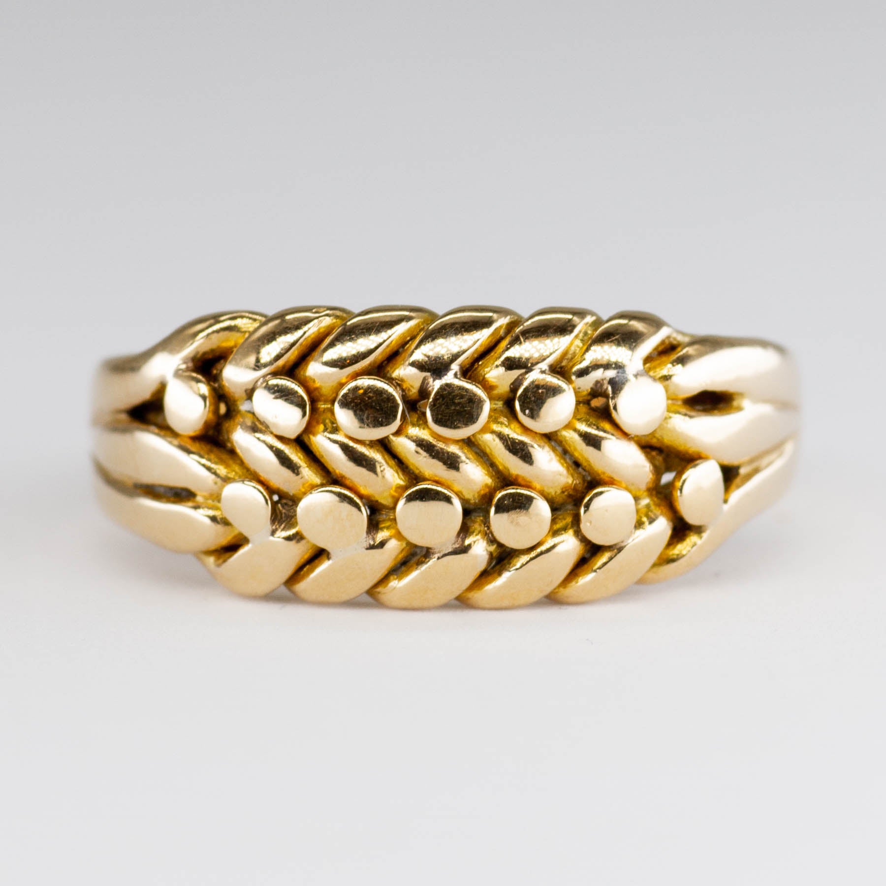 Victorian 1912 18k Gold Keeper Ring | SZ 8