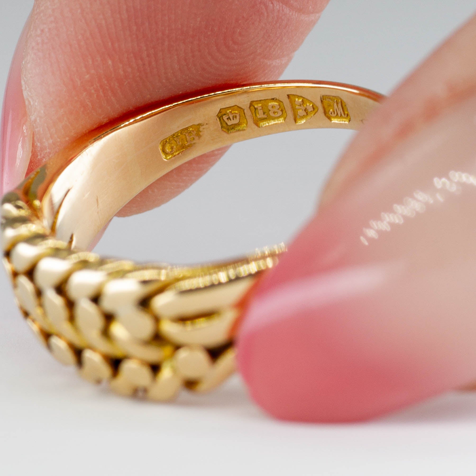 Victorian 1912 18k Gold Keeper Ring | SZ 8