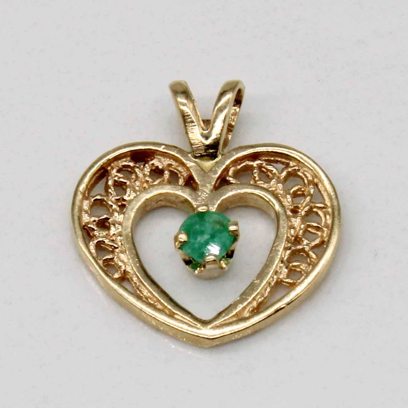 Emerald Heart Pendant | 0.05ct |