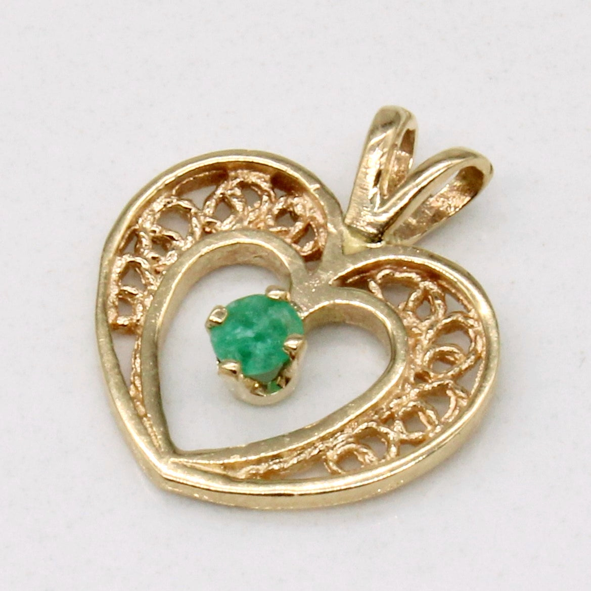 Emerald Heart Pendant | 0.05ct |