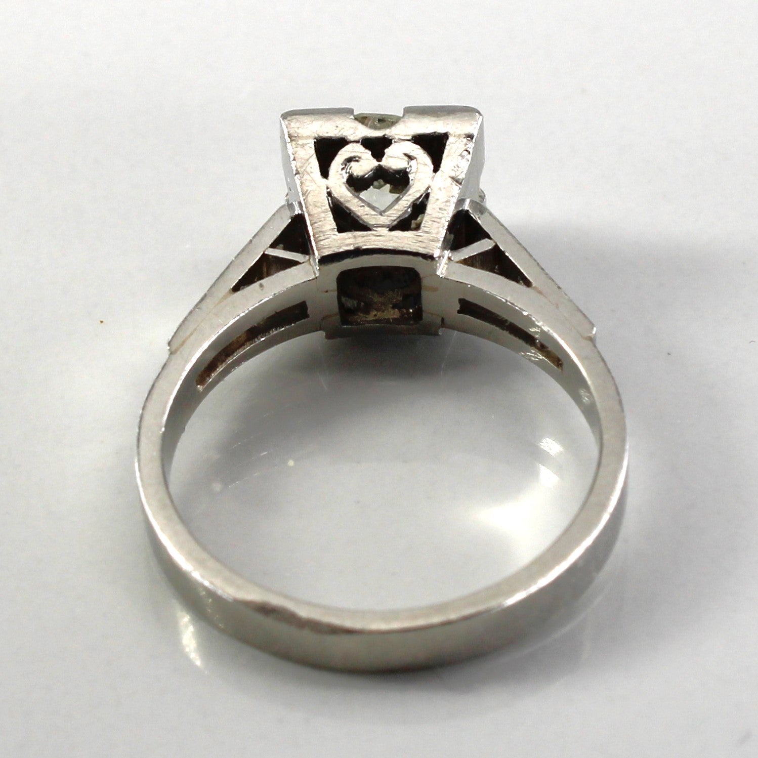 Vintage Platinum Diamond Ring | 1.28ctw VS2 G/H | SZ 6 |