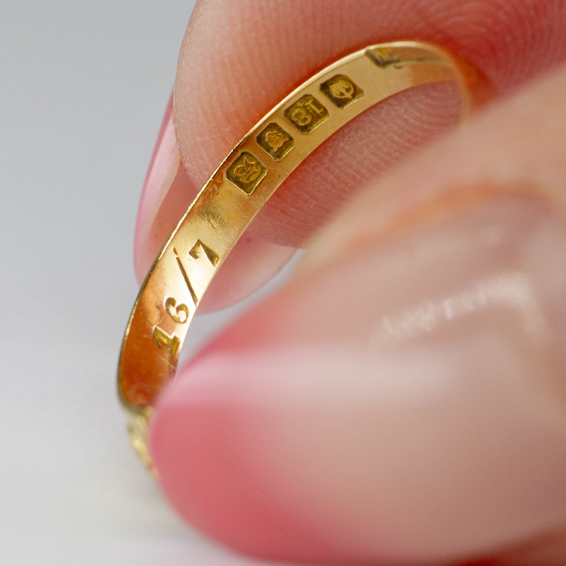 Victorian 1916 18k Gold Old European Diamond Ring  | 0.15ctw | SZ 6.5