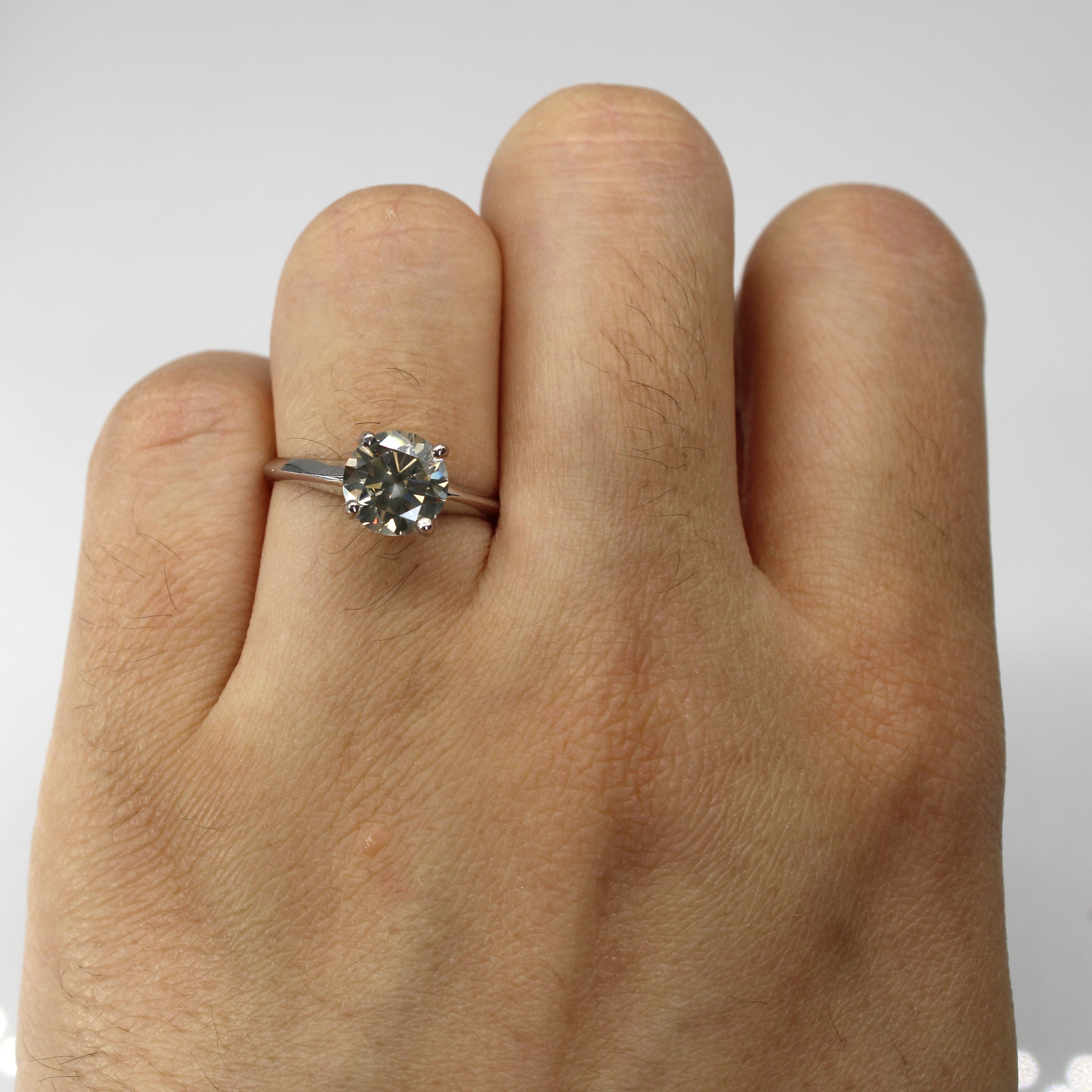 Four Prong Solitaire Diamond Ring | 1.50ct VS1/VS2 Q/R | SZ 5.75 |