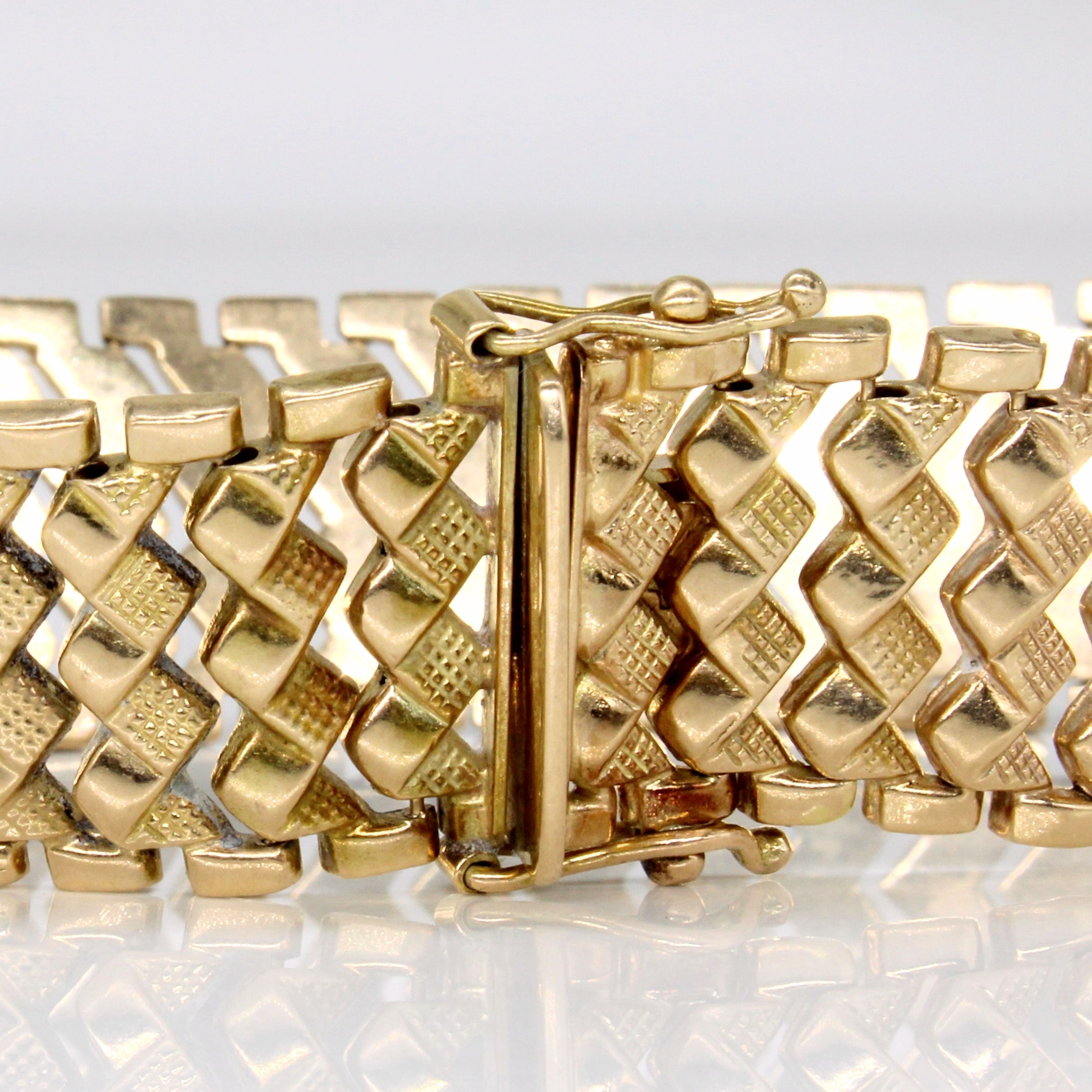 Vintage Italian 14k Yellow Gold Bracelet | 8.25" |