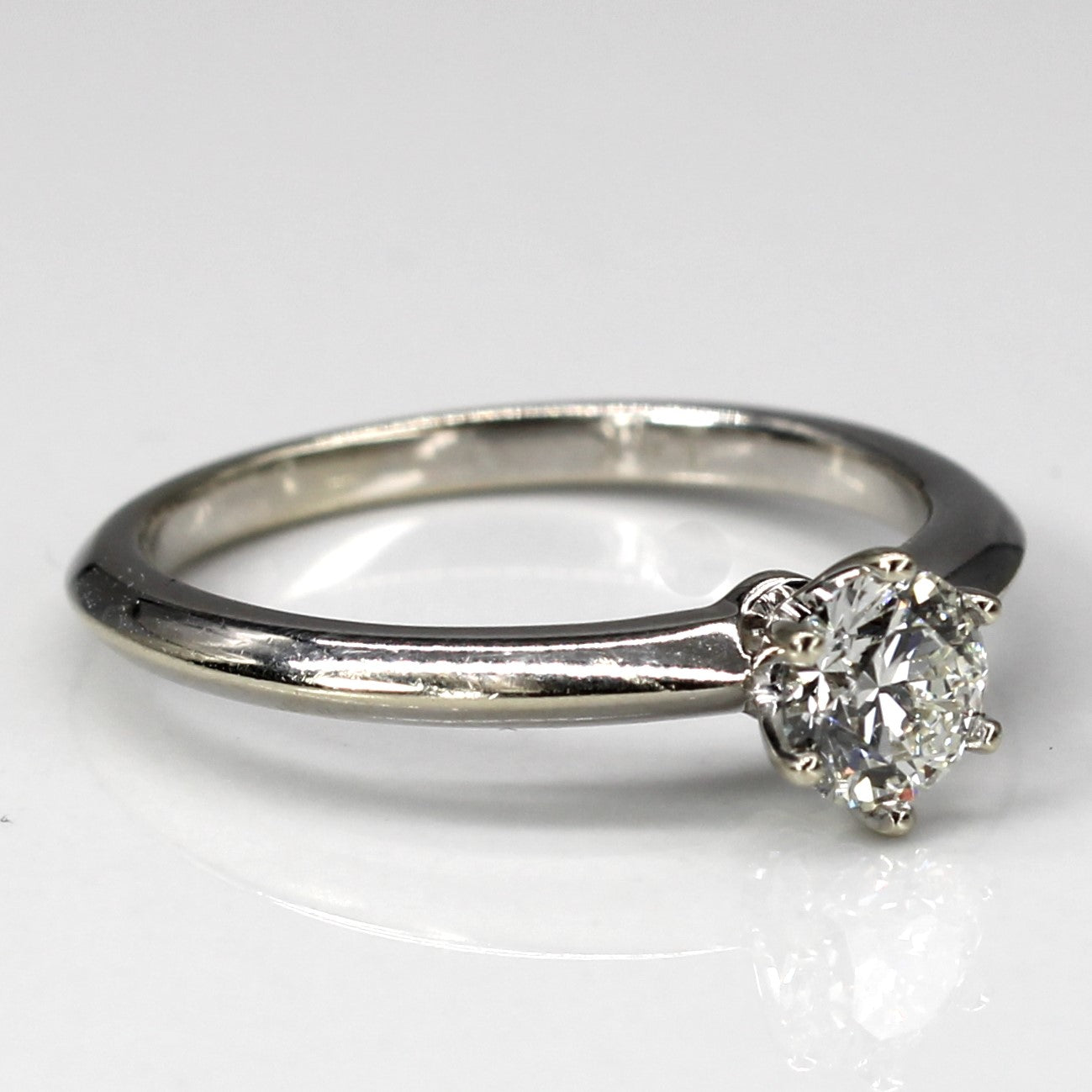 Six Prong Solitaire Diamond Ring | 0.50ct VS2 J | SZ 6.5 |