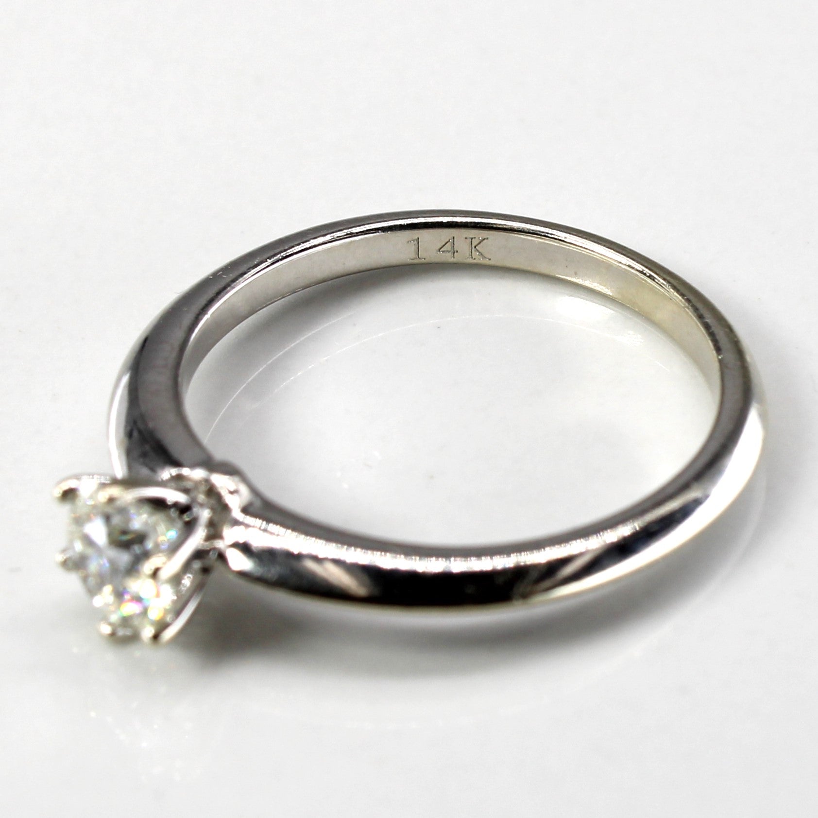 Six Prong Solitaire Diamond Ring | 0.50ct VS2 J | SZ 6.5 |