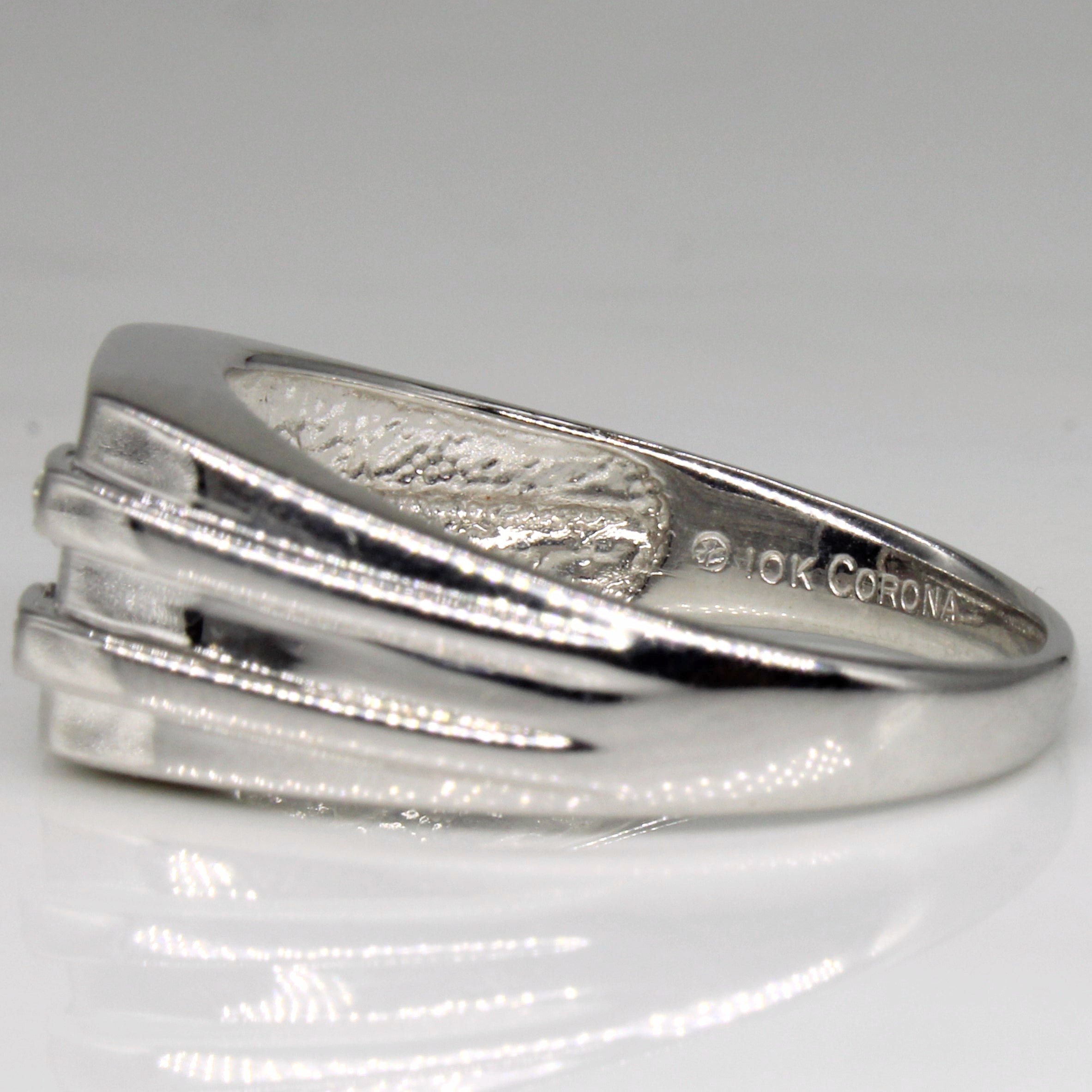 Onyx & Diamond Cocktail Ring | 1.00ct, 0.05ctw | SZ 11.5 |