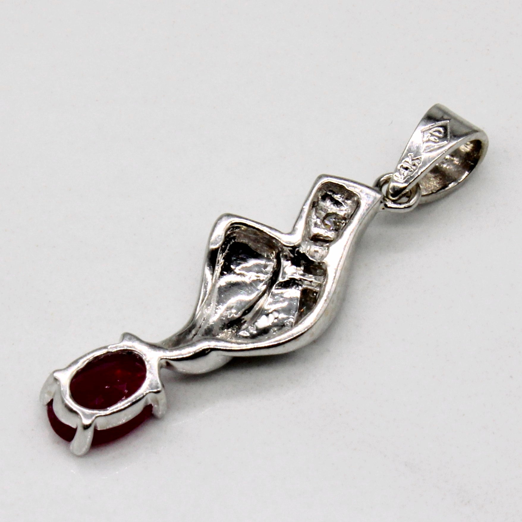 Ruby & Diamond Pendant | 0.35ct, 0.07ctw |