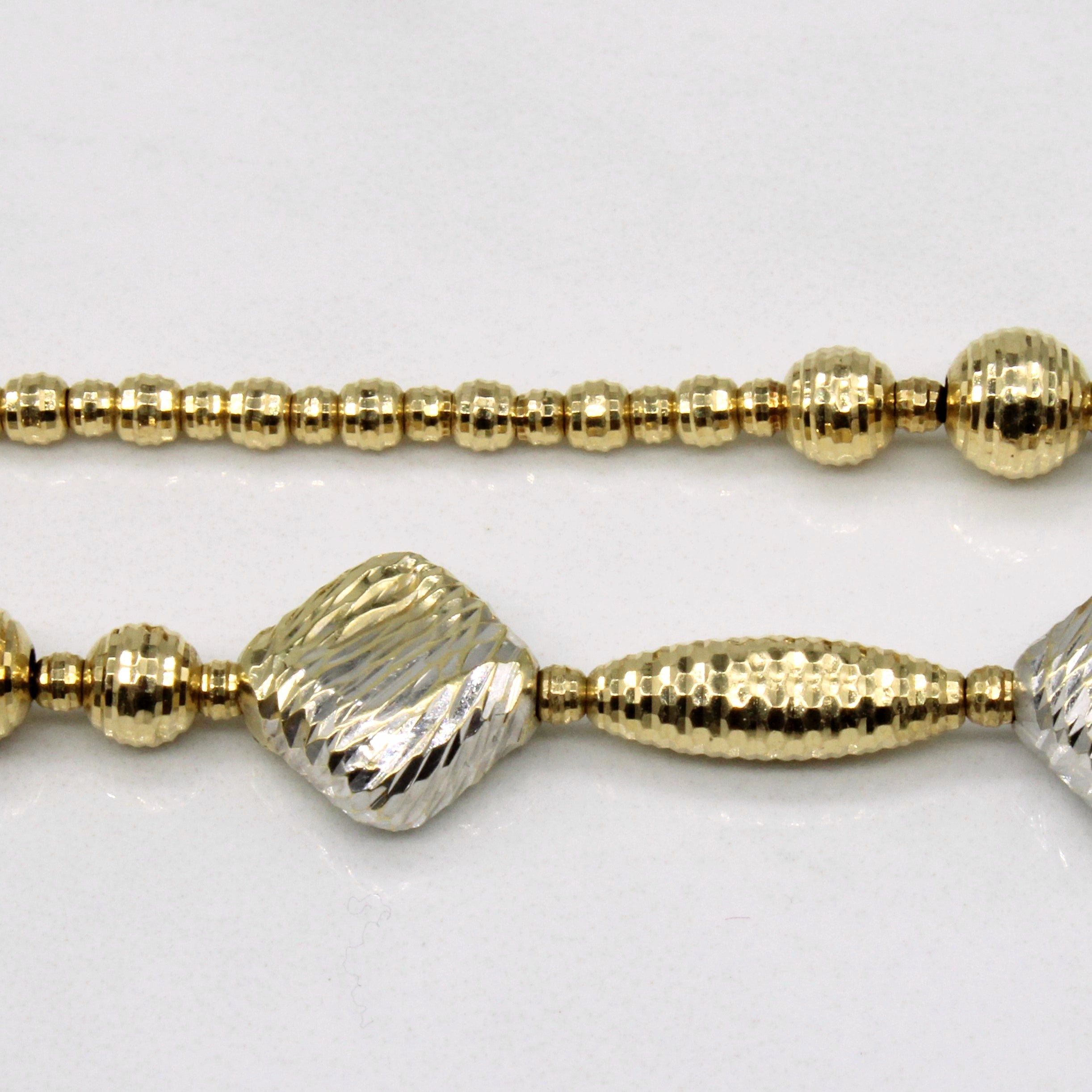 Bracelet bicolore en or 18 carats | 8 pouces |