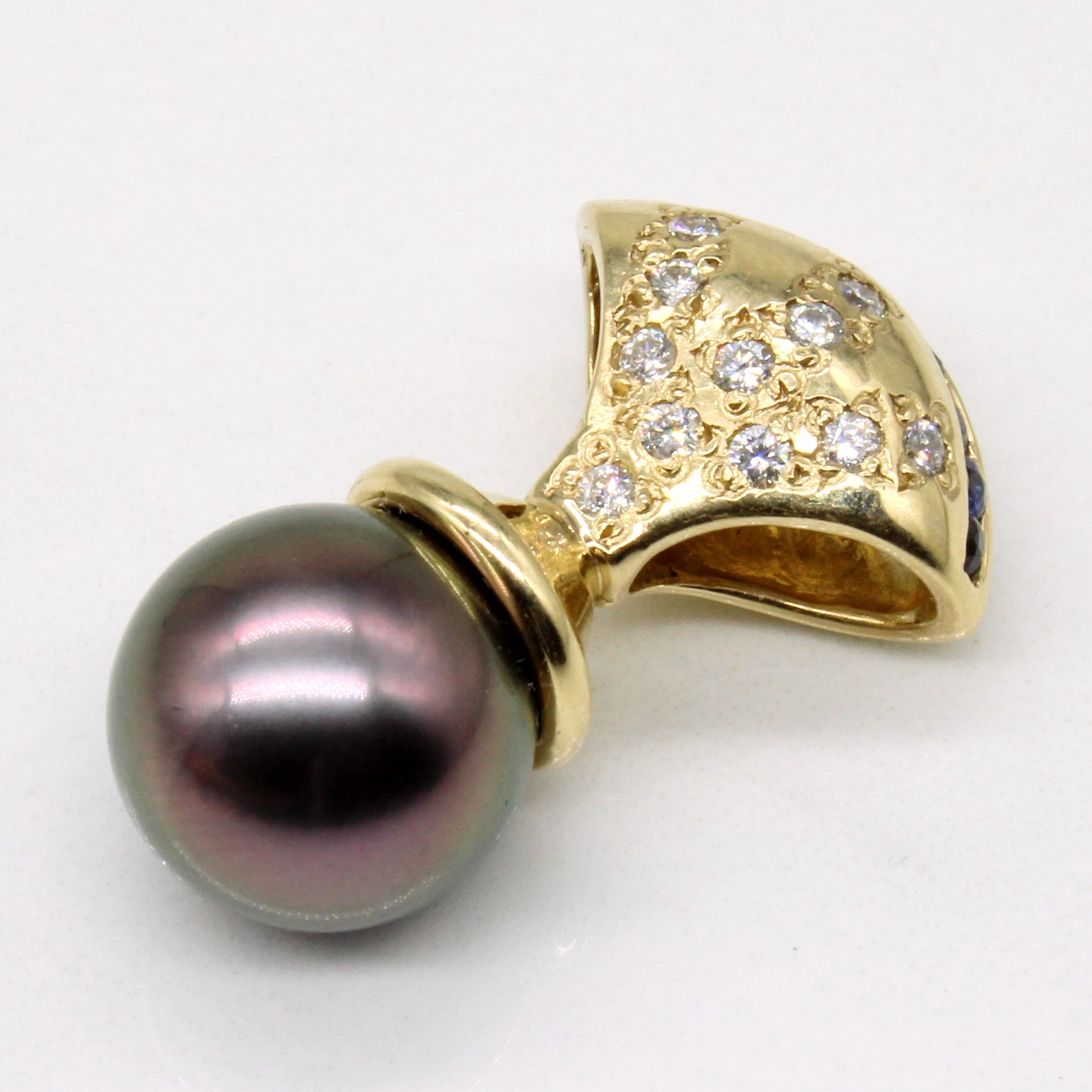 Multi Gem Drop Pendant | 0.49ctw |