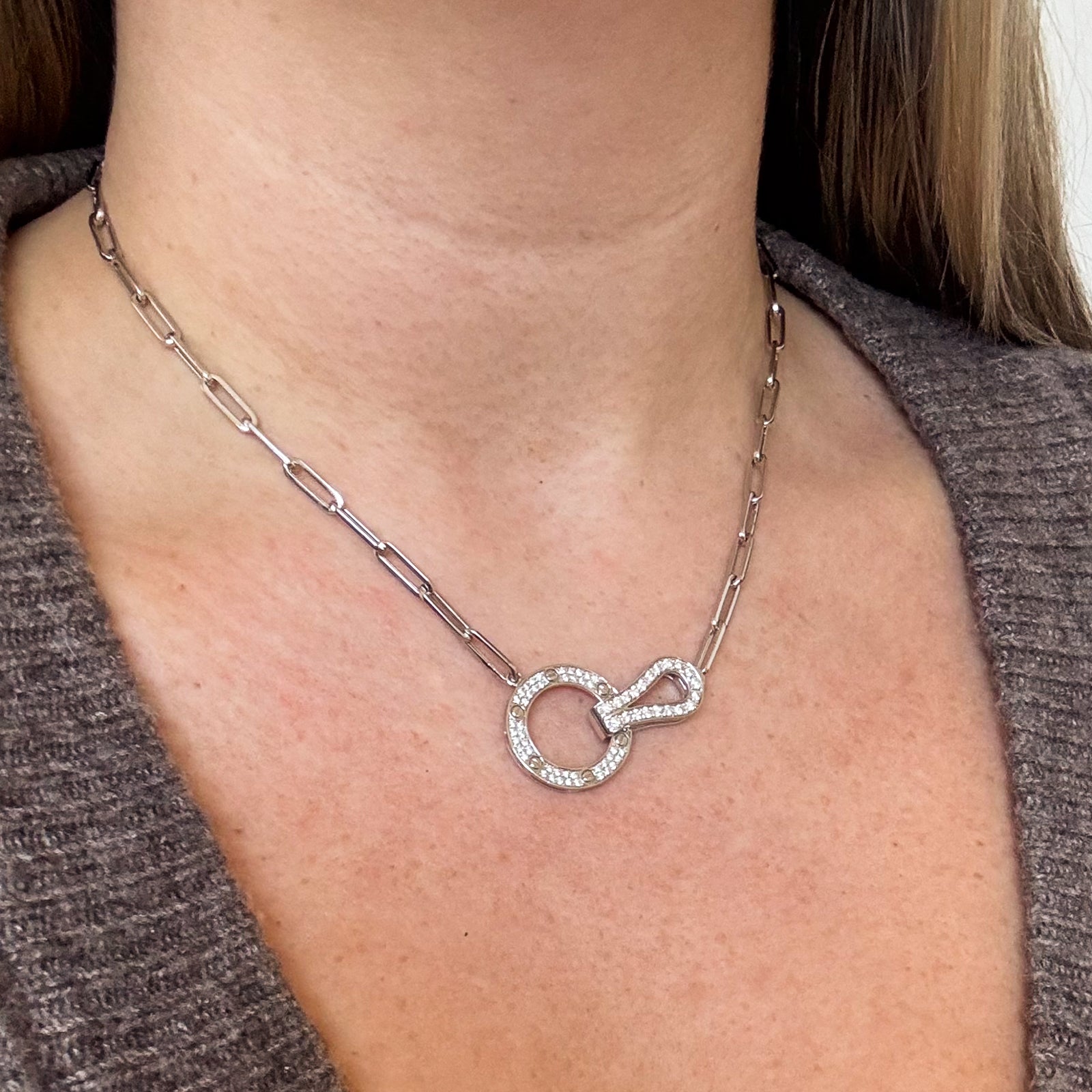 Diamond Pendant Chain Necklace | 0.82ctw | 17.5" |