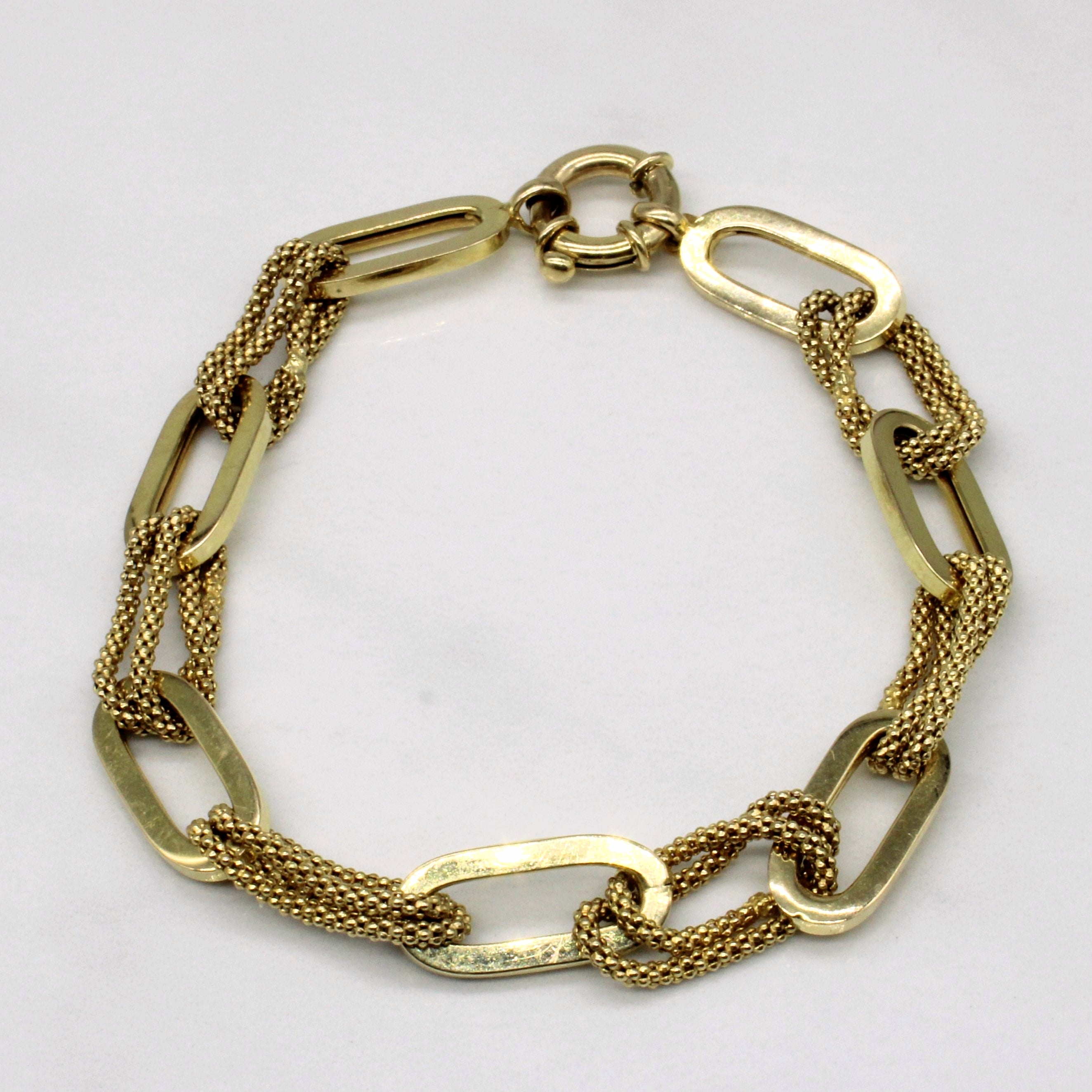 14k Yellow Gold Bracelet | 7.5" |