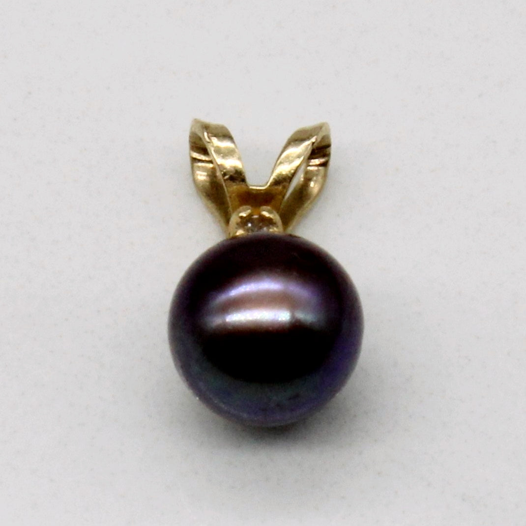 Pendentif perle et diamant | 0,01 ct |
